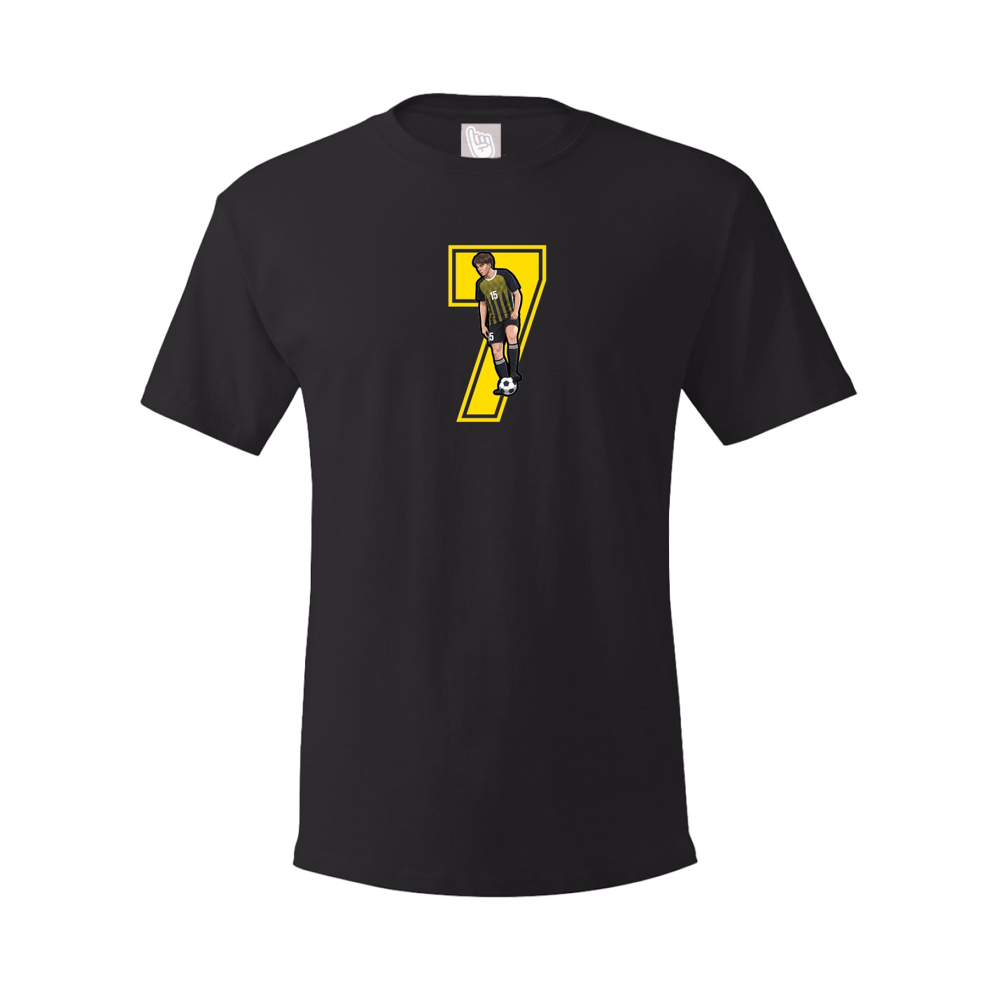 Youth Tee — Number in Black