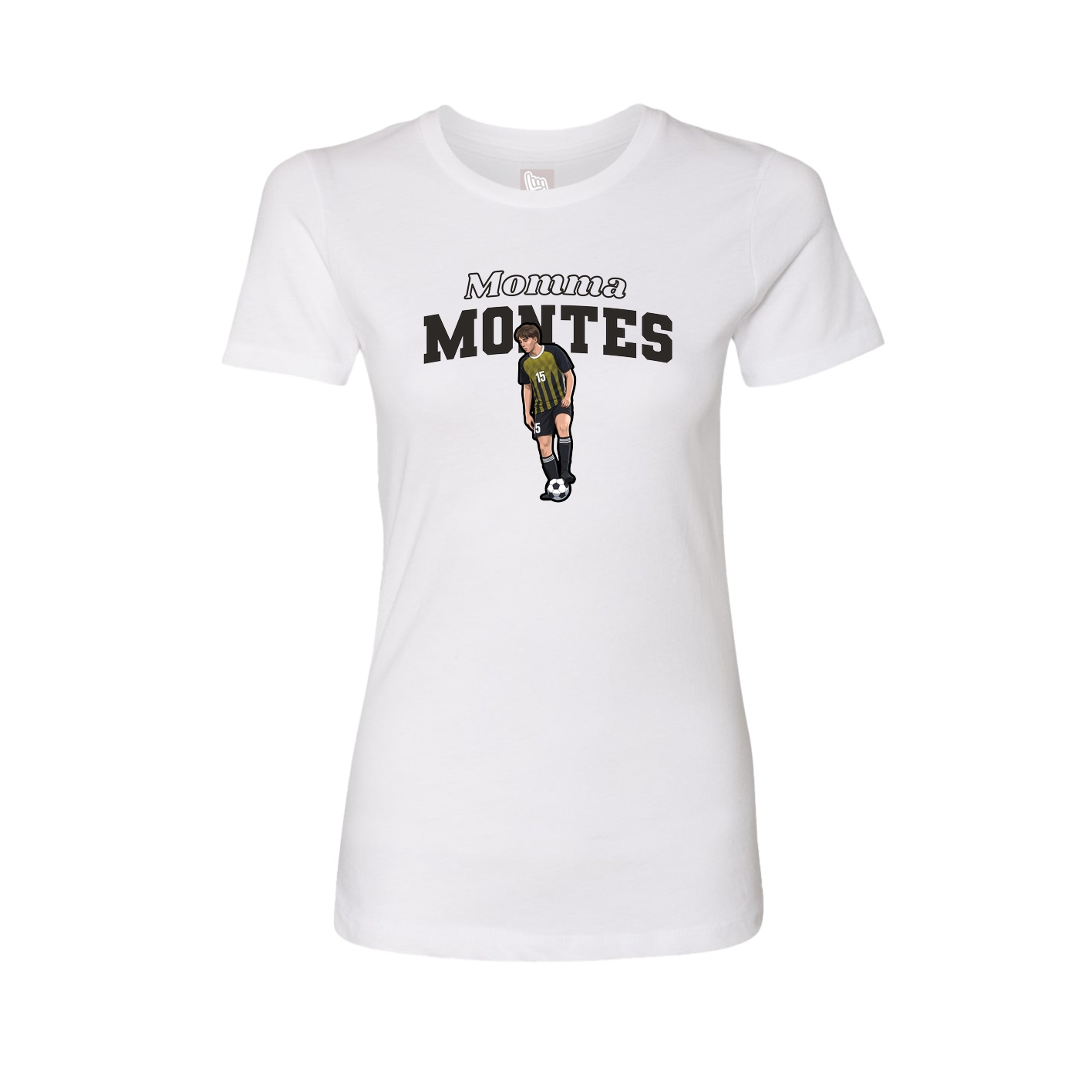 Womens Tee — Mothers Day Block in White