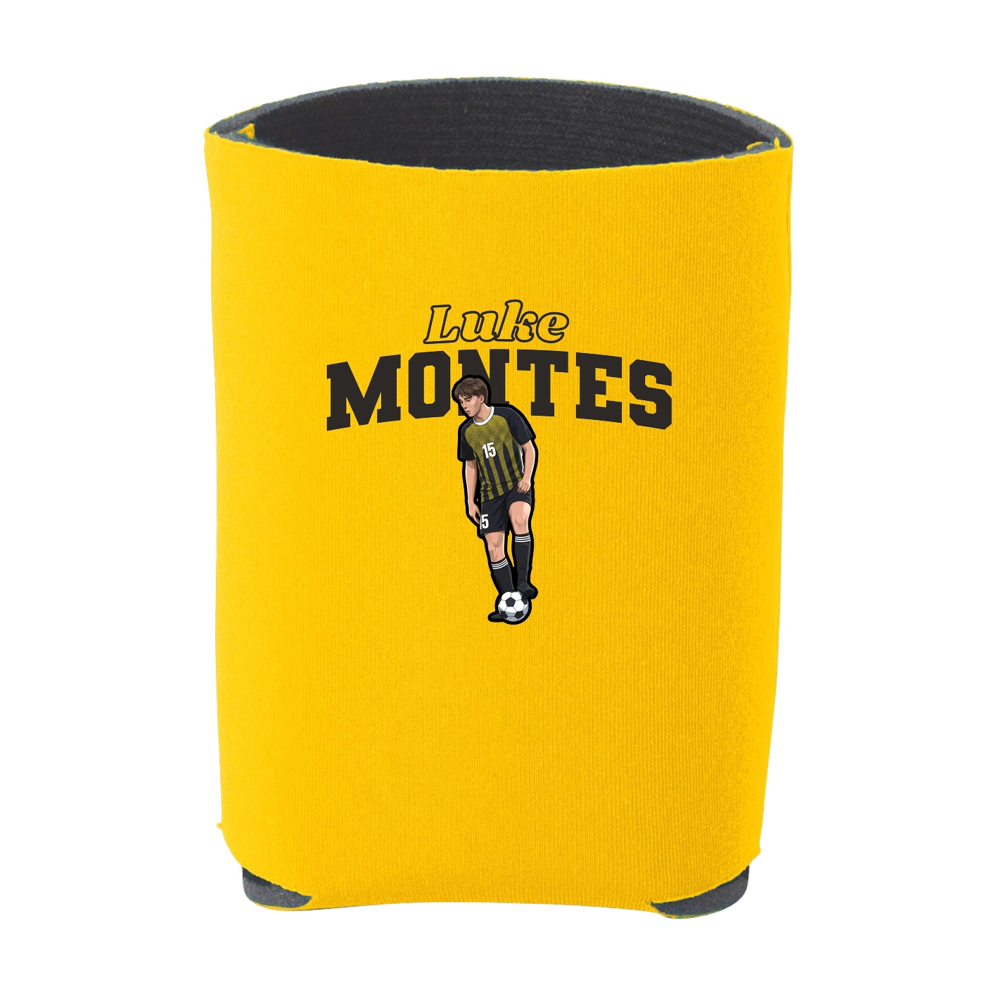 Can Holder — Name Arch in Yellow