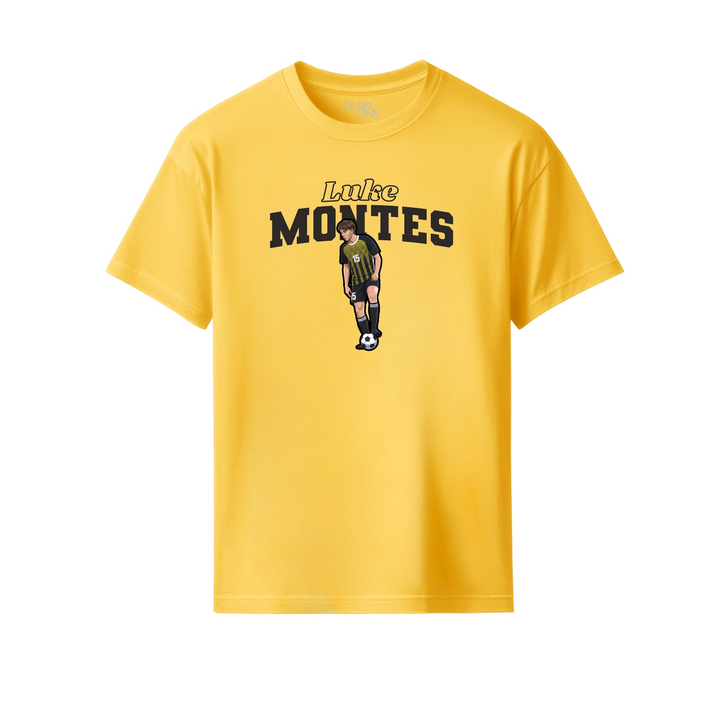 Youth Tee — Name Arch in Yellow
