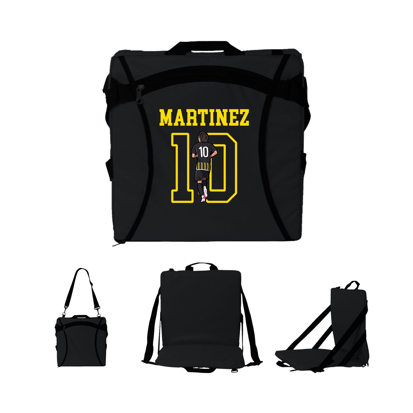 Folding Stadium Seat — Shirsey in Black