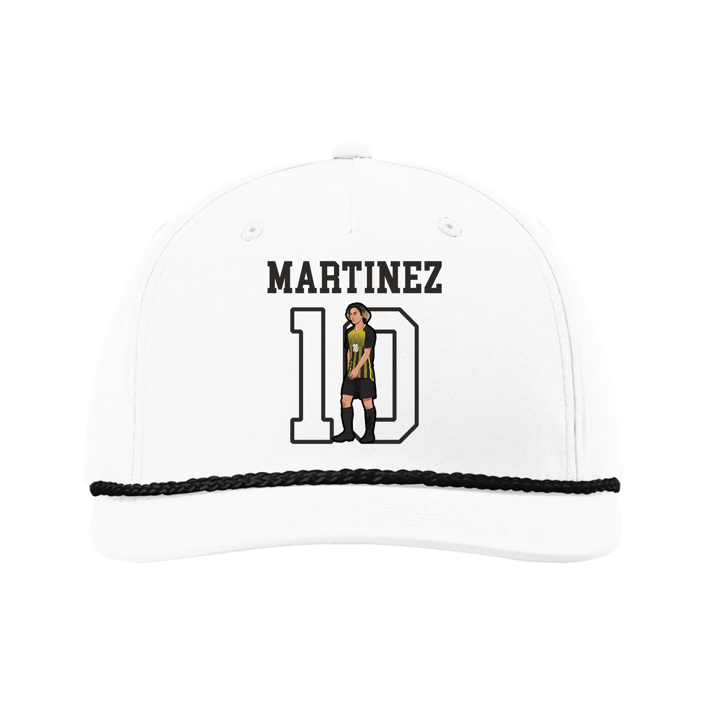 Five-Panel Classic Rope Cap — Shirsey in White