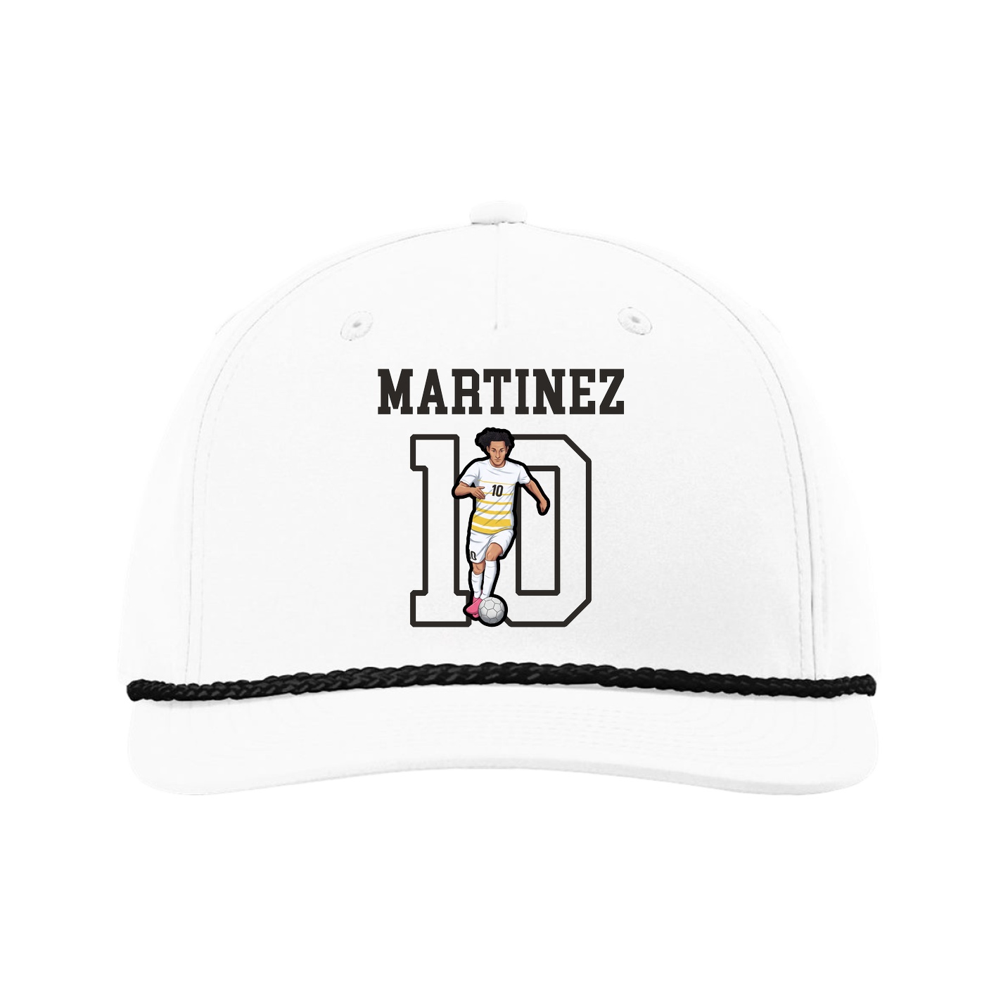 Five-Panel Classic Rope Cap — Shirsey in White