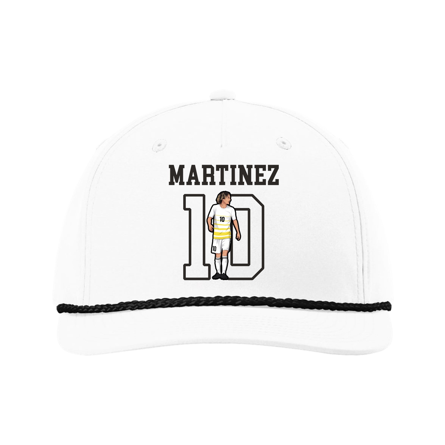 Five-Panel Classic Rope Cap — Shirsey in White