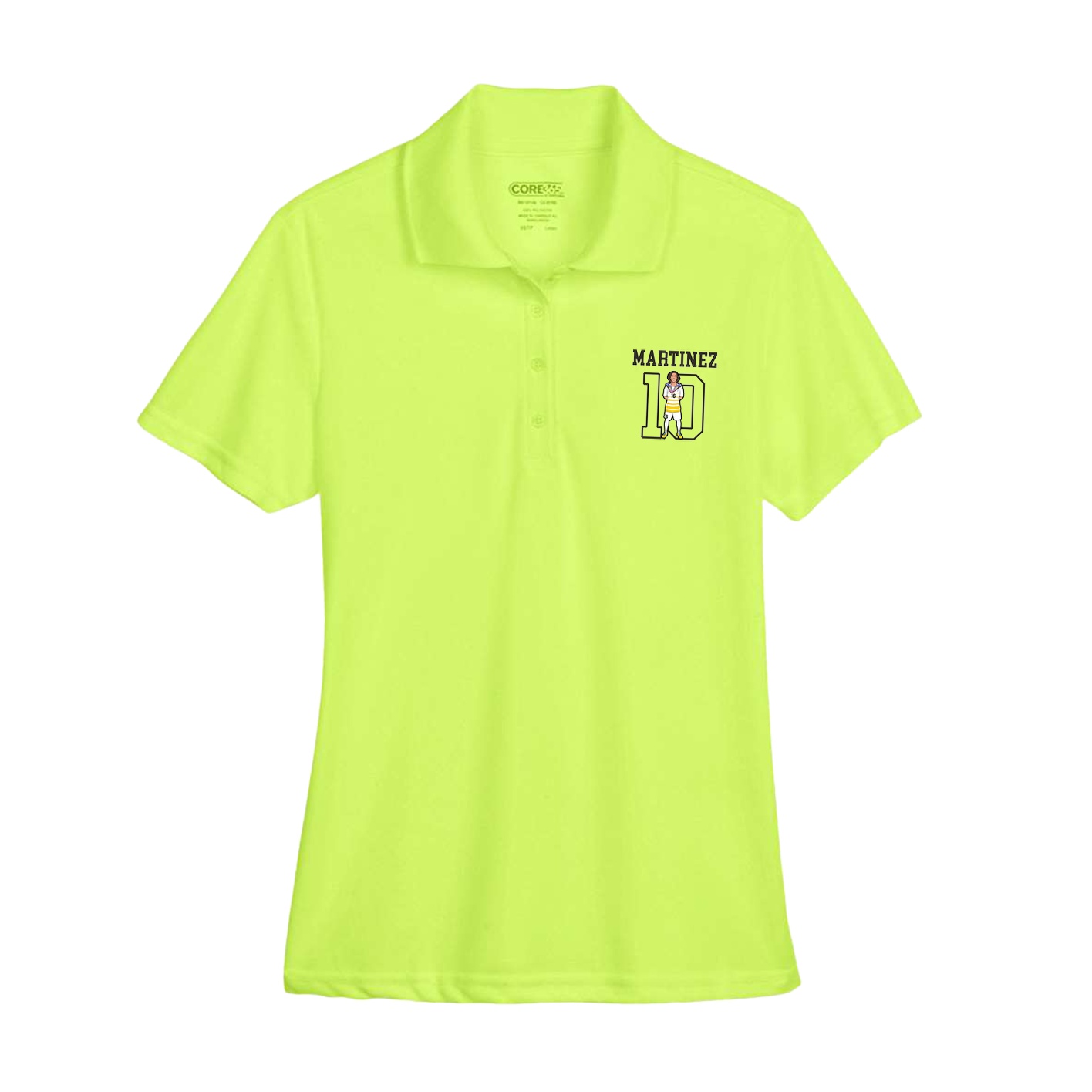 Womens Performance Polo — Shirsey in Yellow