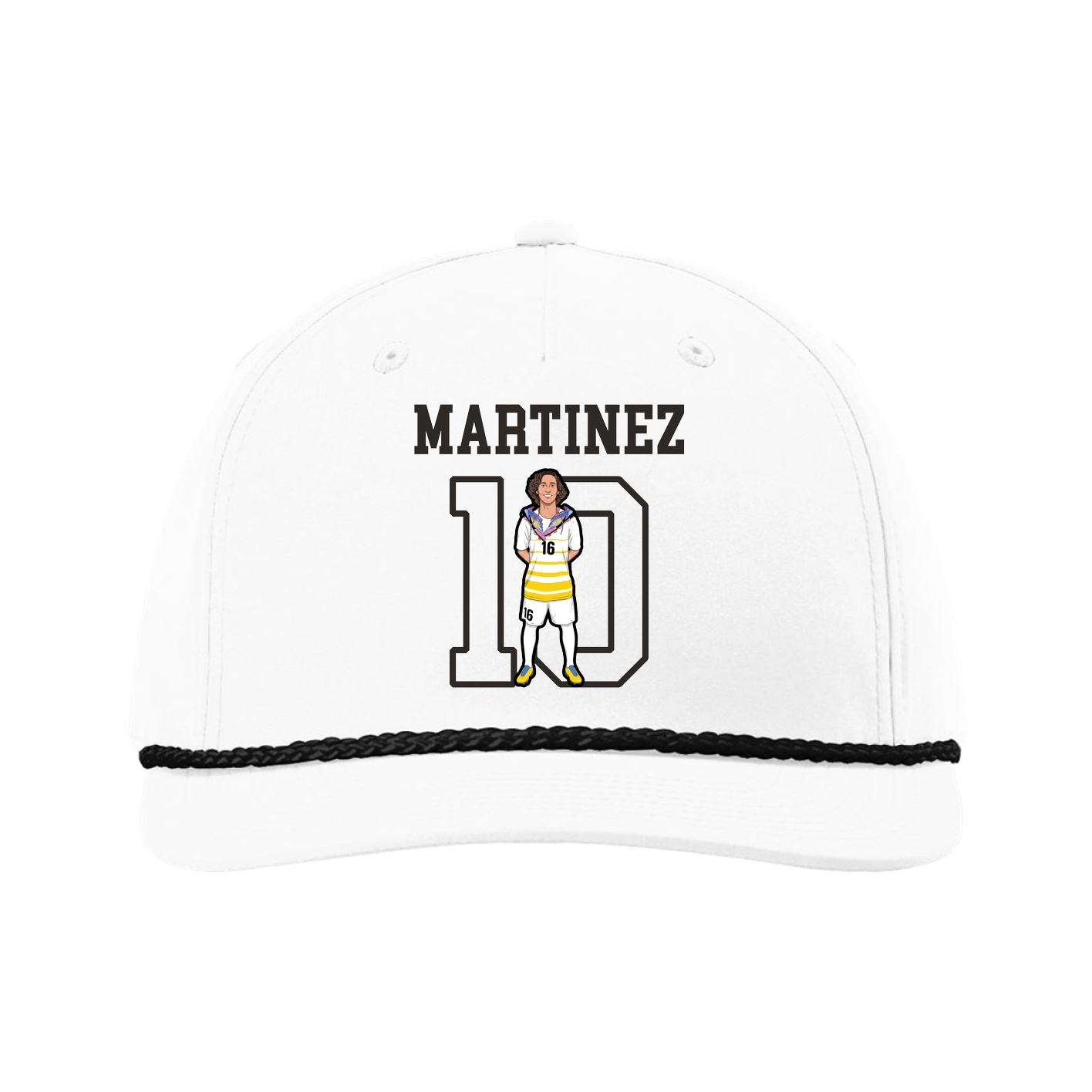 Five-Panel Classic Rope Cap — Shirsey in White