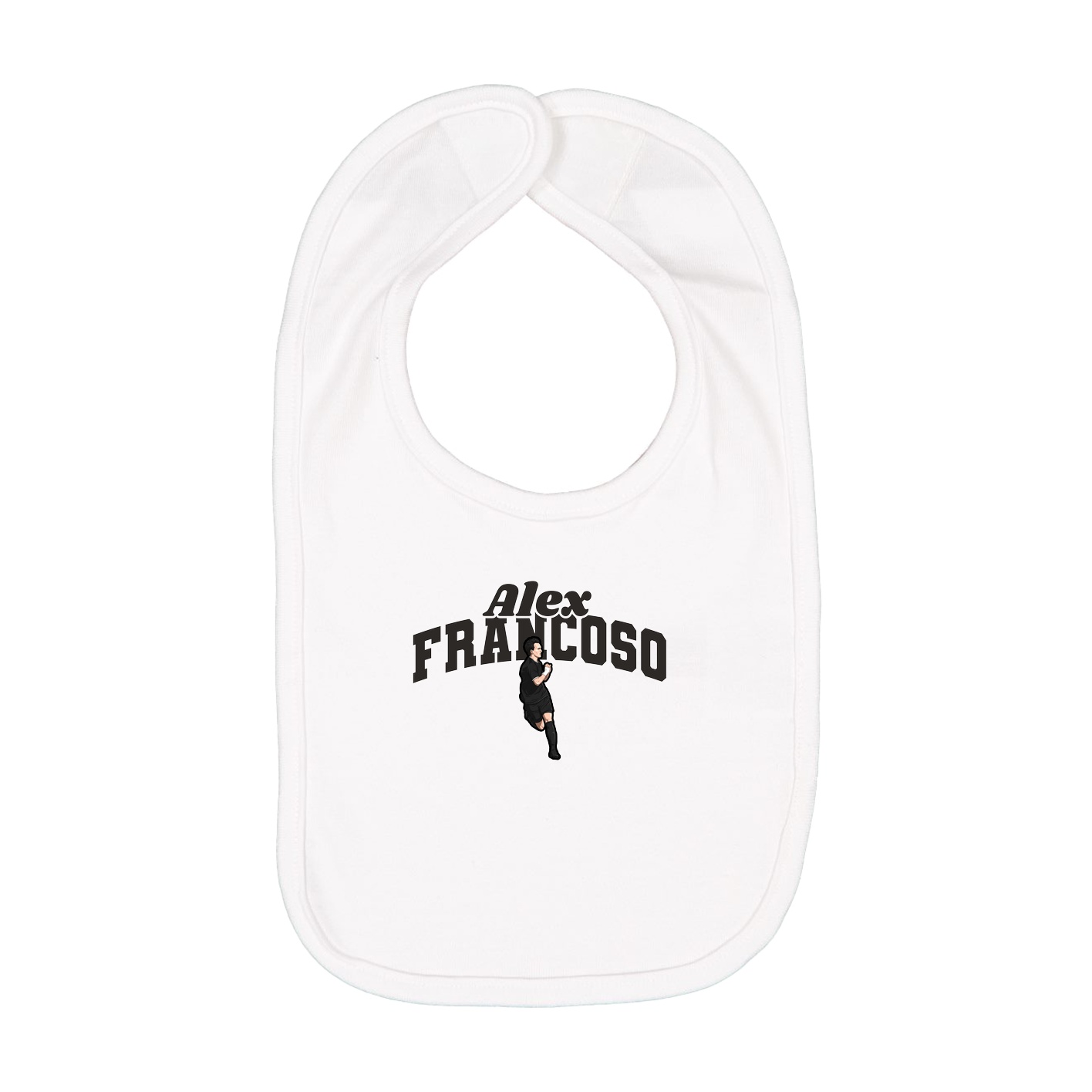 Infant Bib — Signature Arch in White