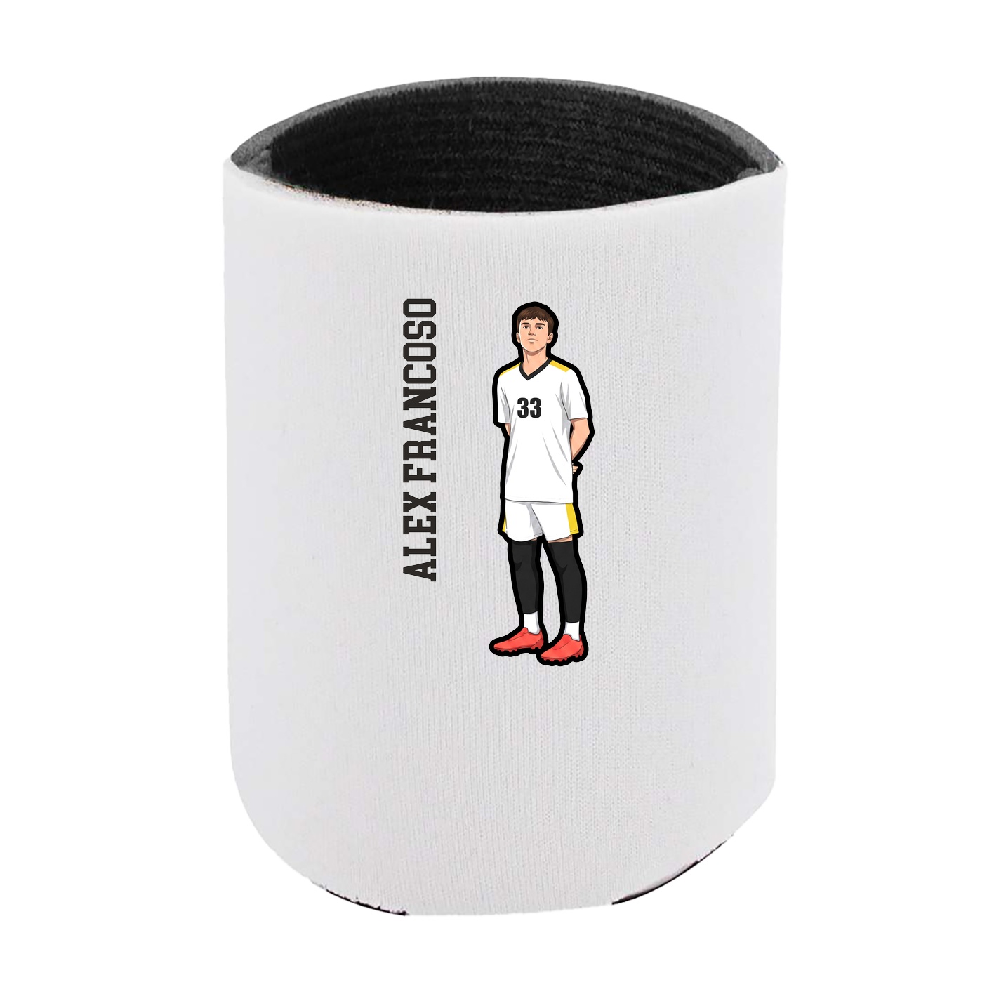 Can Holder — Name Vertical in White