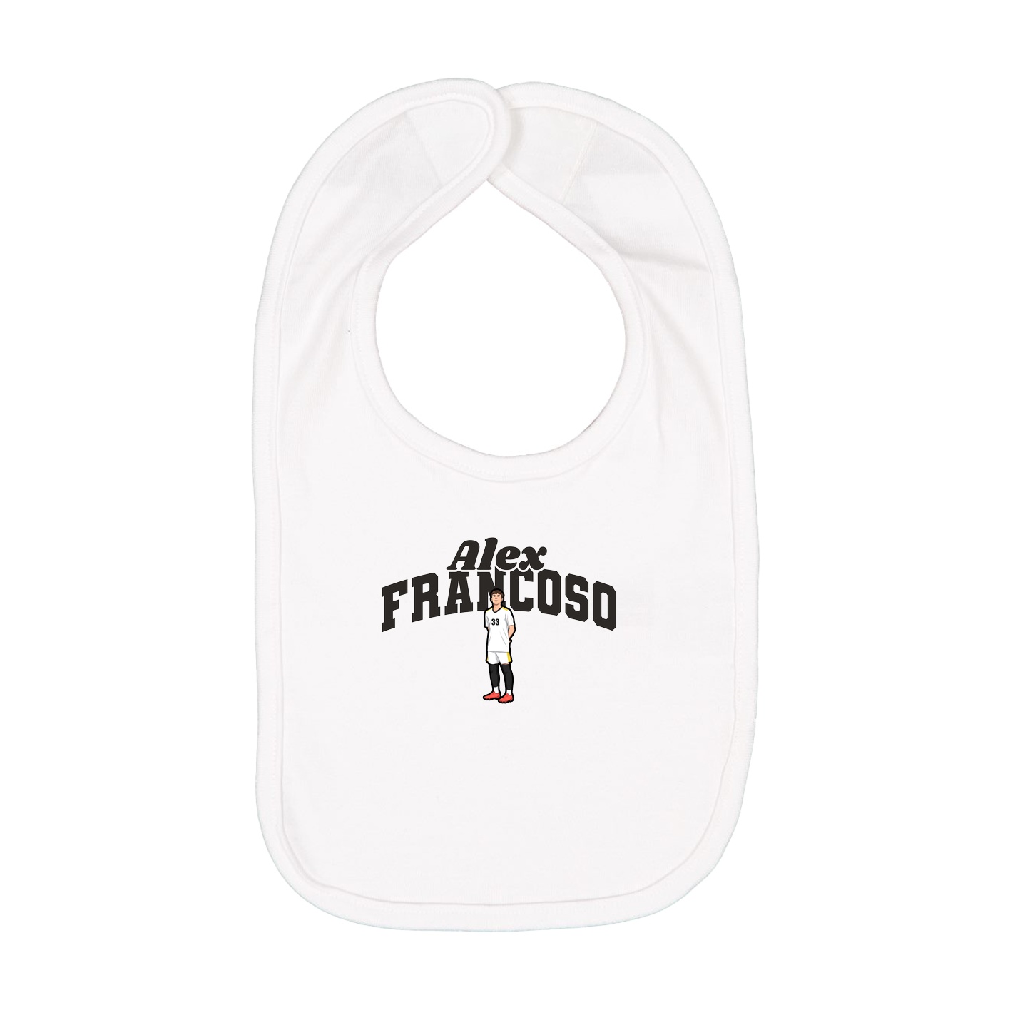 Infant Bib — Signature Arch in White