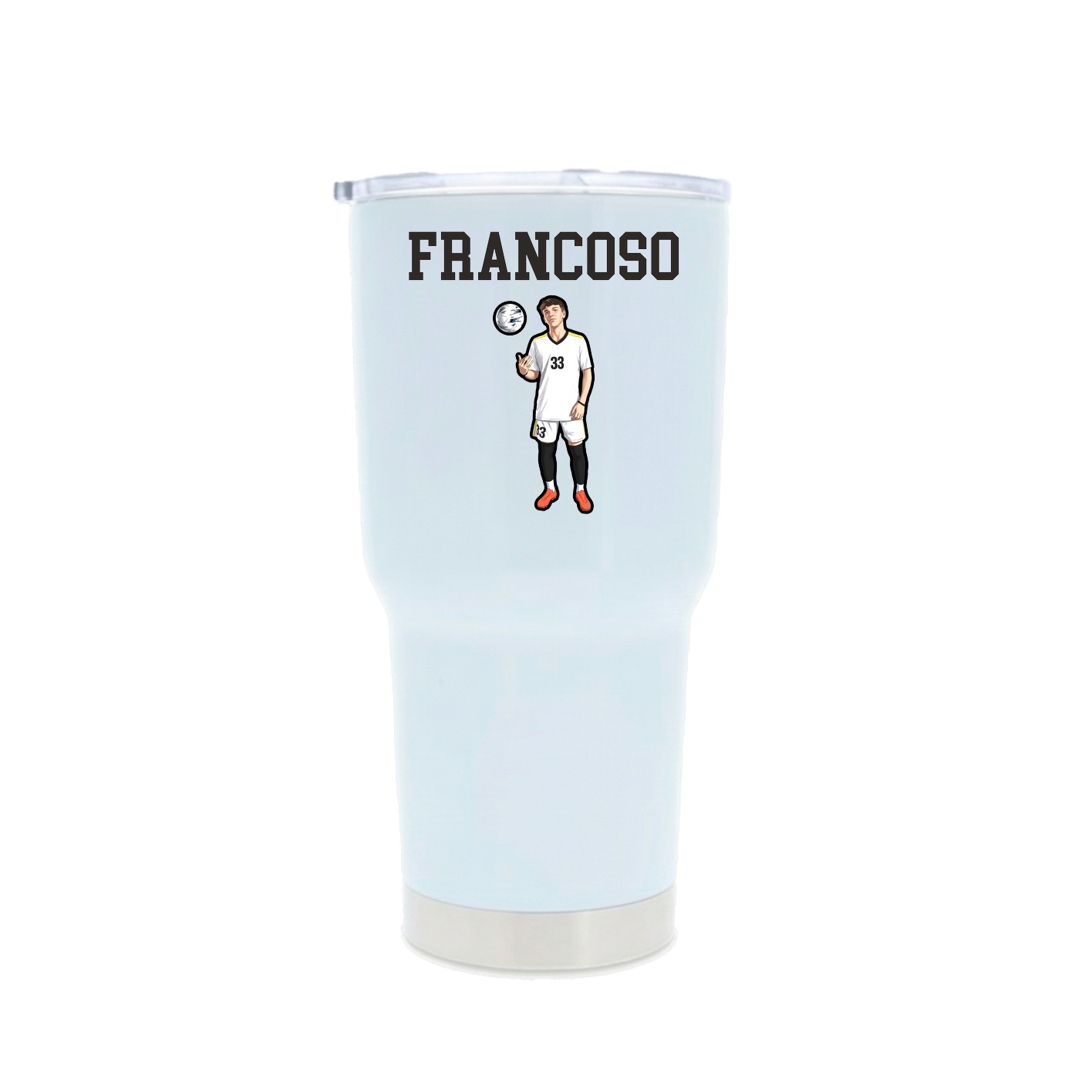 30oz Stainless Steel Tumbler — Shirsey in White