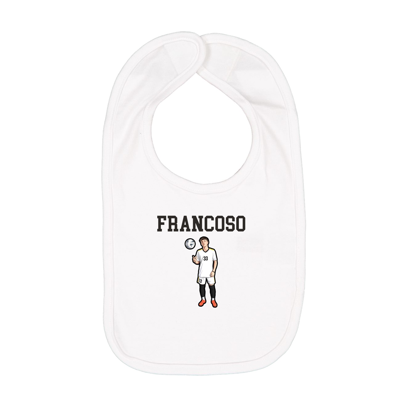 Infant Bib — Shirsey in White