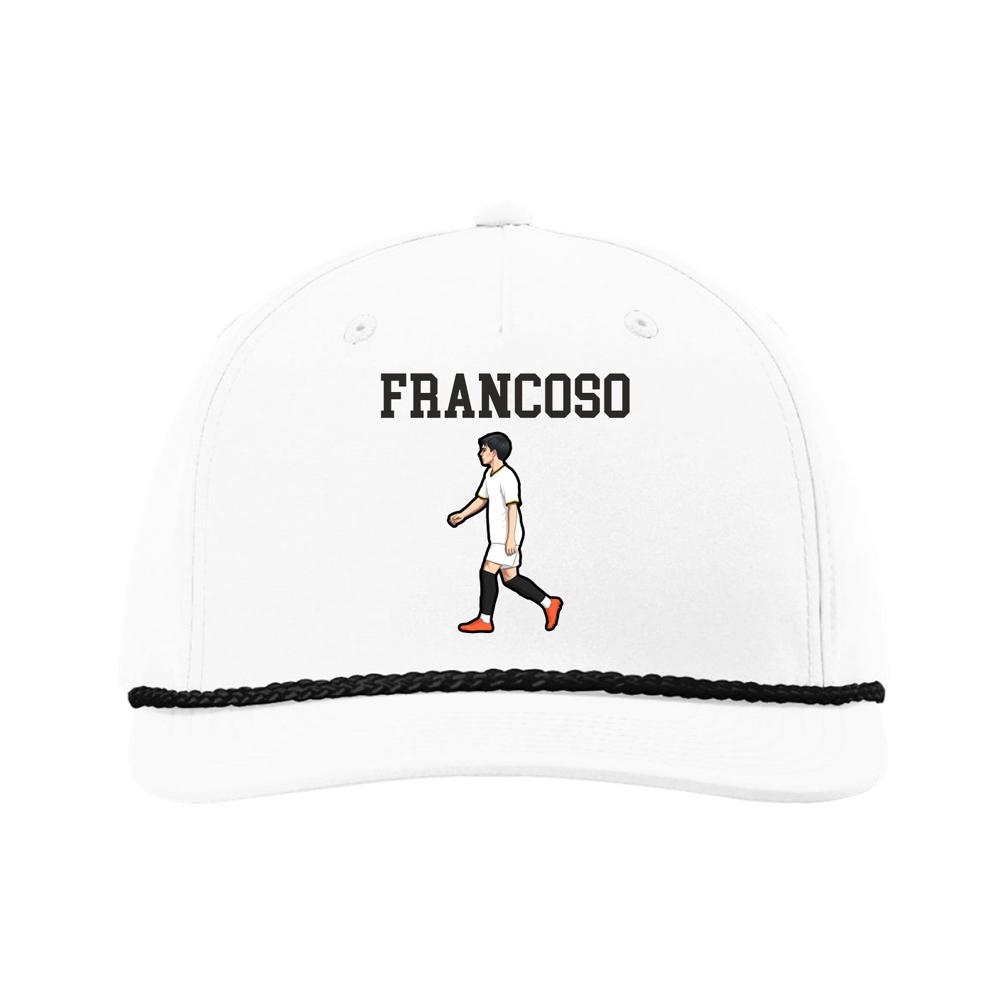 Five-Panel Classic Rope Cap — Shirsey in White