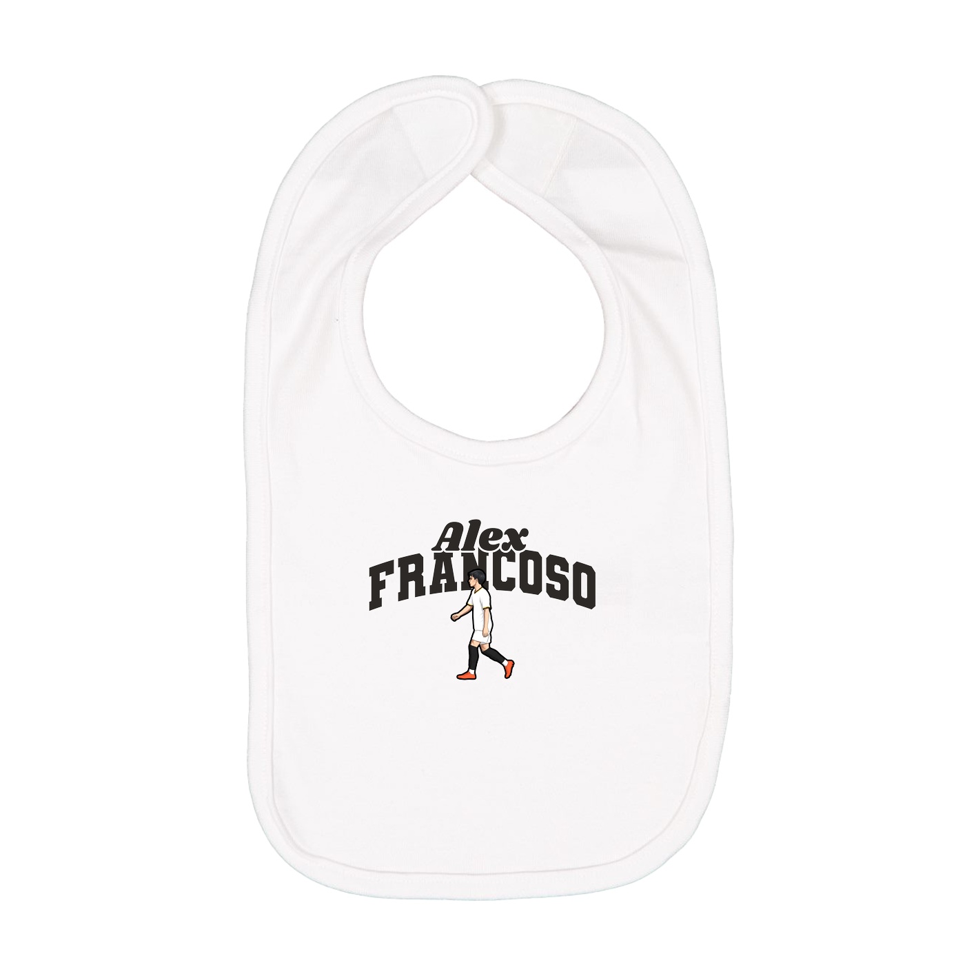 Infant Bib — Signature Arch in White
