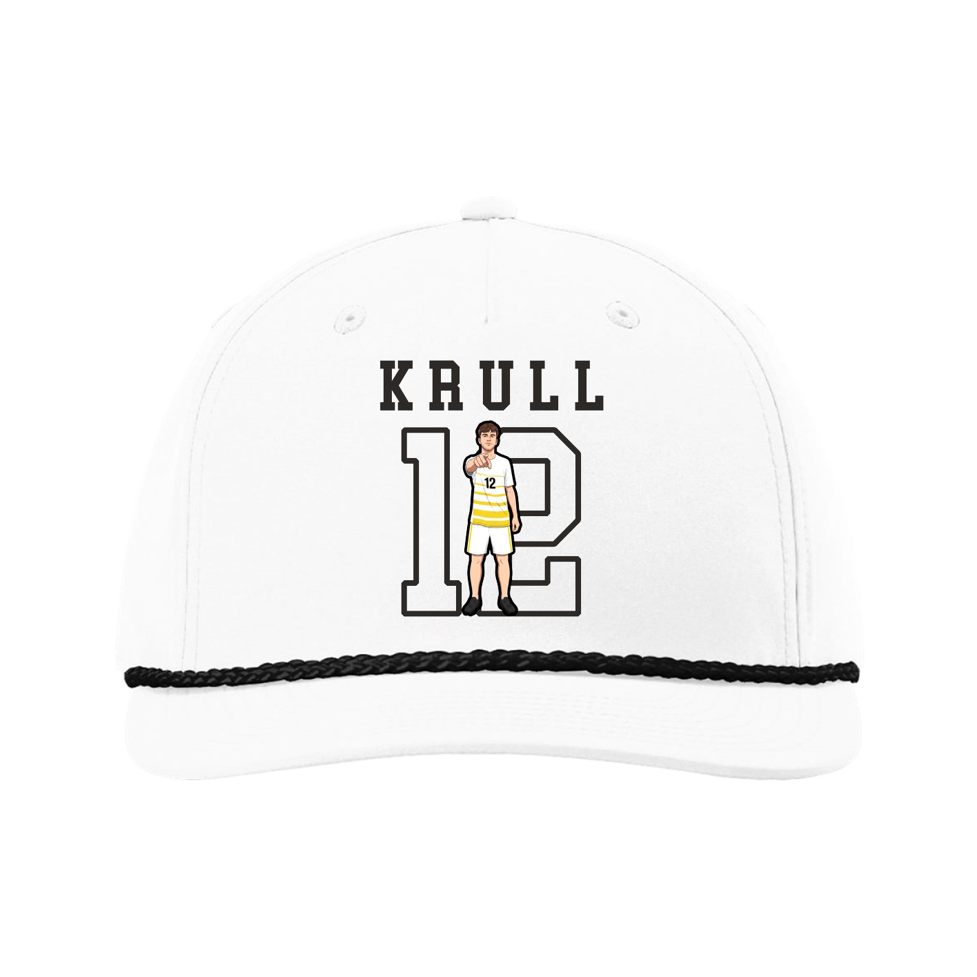 Five-Panel Classic Rope Cap — Shirsey in White