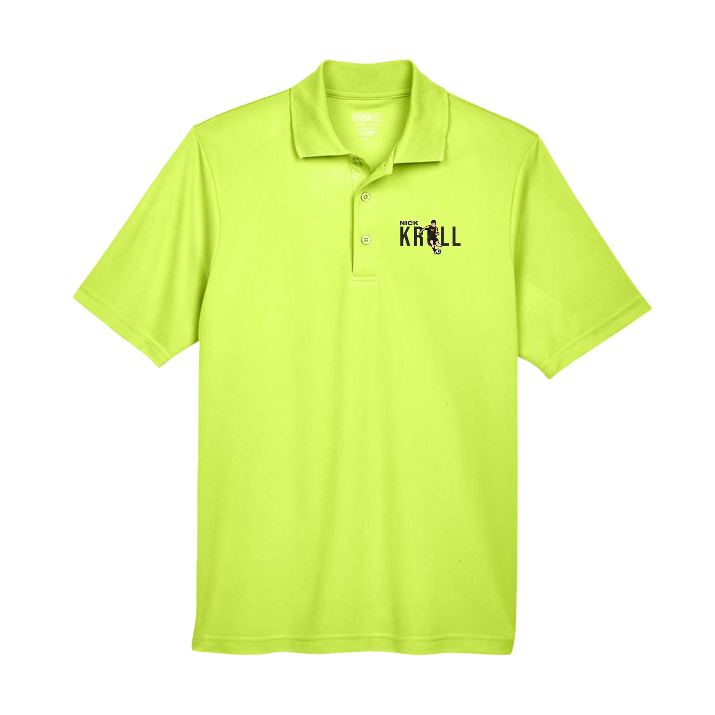 Performance Polo — Player Name in Yellow