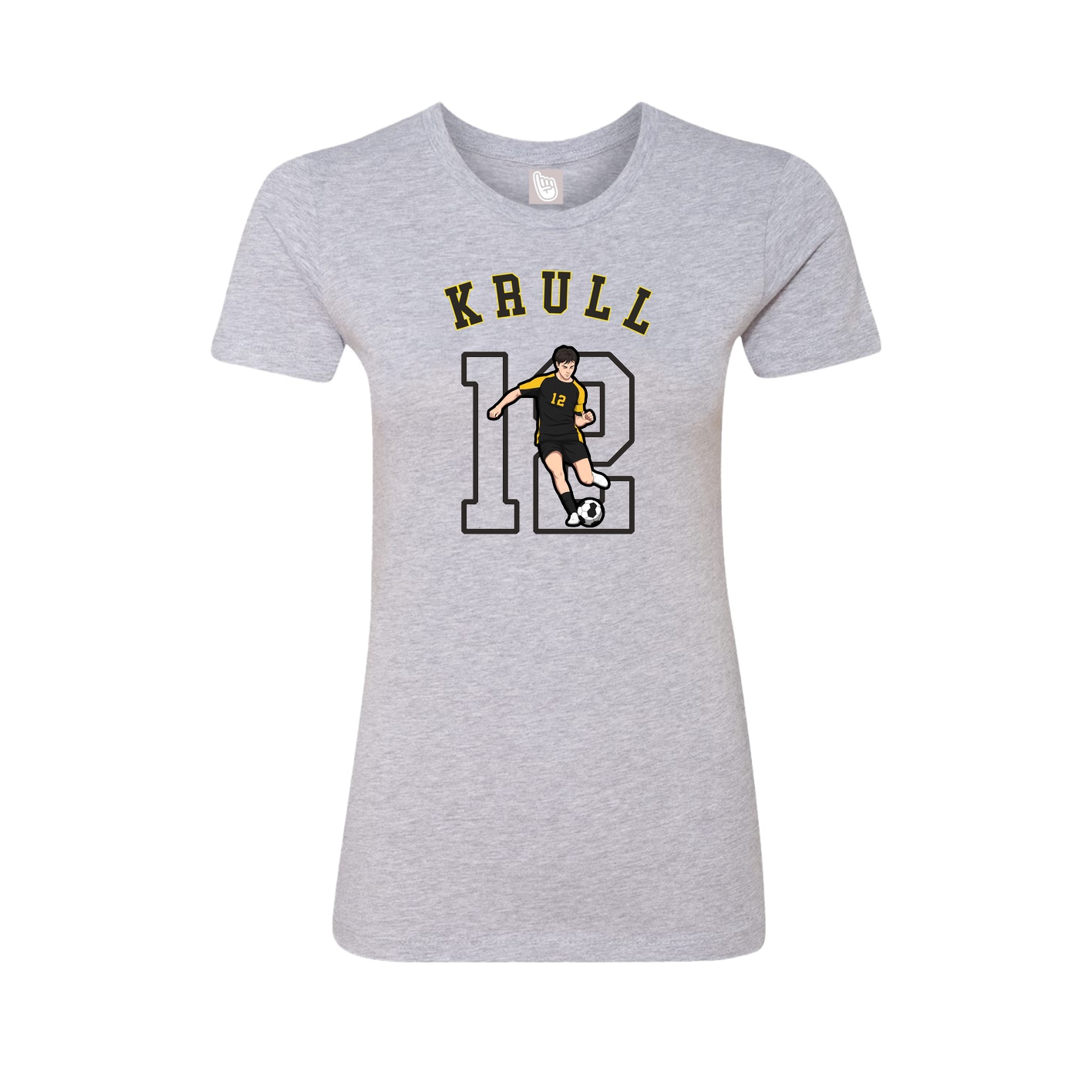 Fitted Women's Tee — Shirsey Arch in Grey