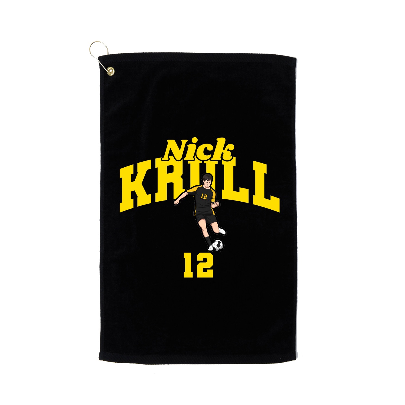 Golf Towel — Signature Arch in Black
