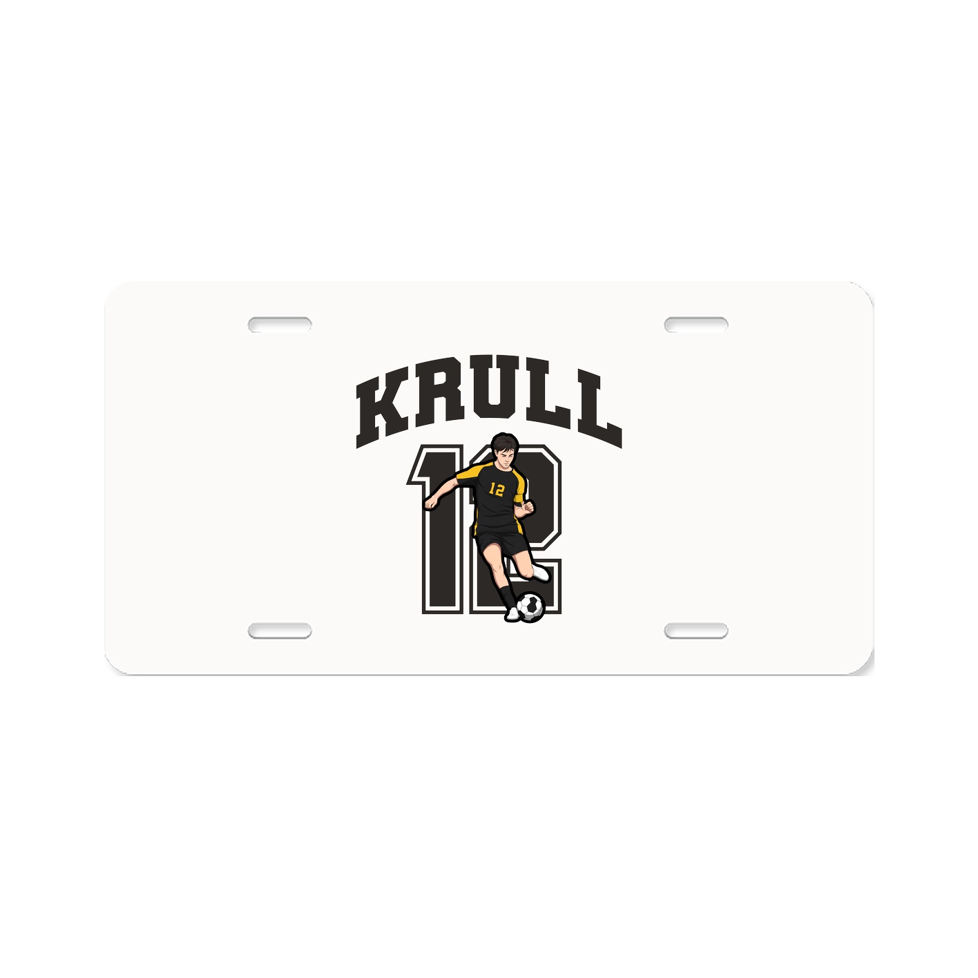 License Plate — Number in Classic