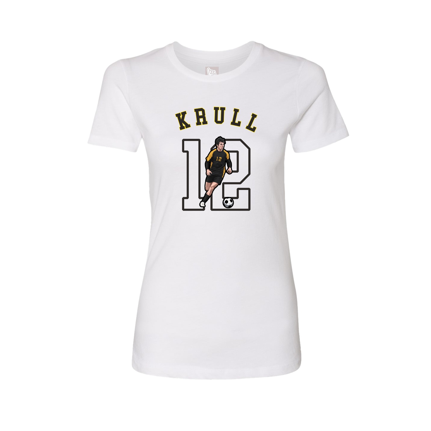 Fitted Women's Tee — Shirsey Arch in White