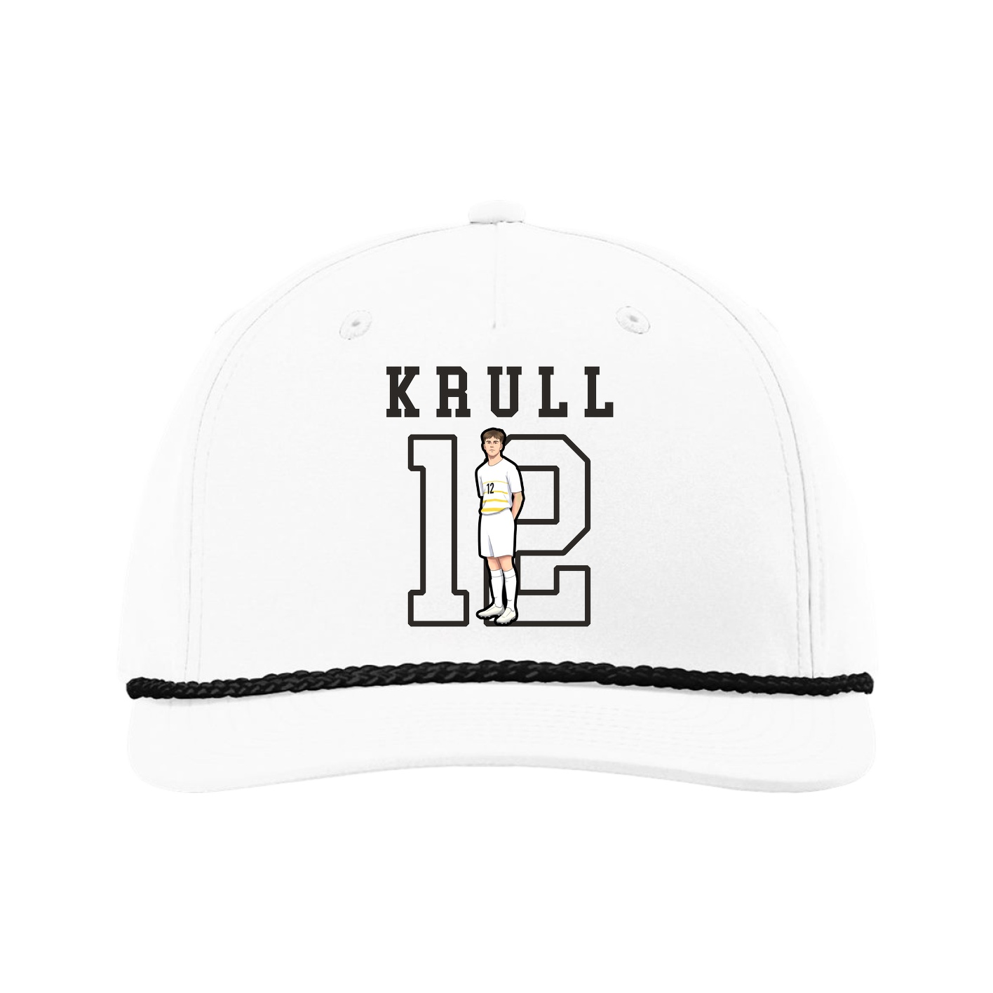 Five-Panel Classic Rope Cap — Shirsey in White