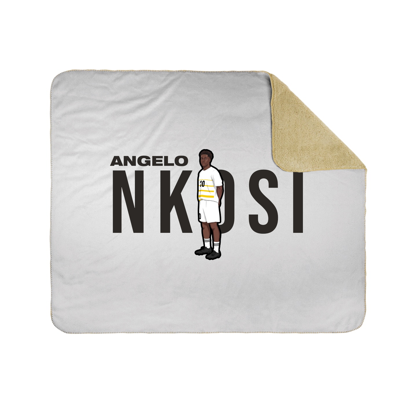 Throw Blanket — Player Name in White