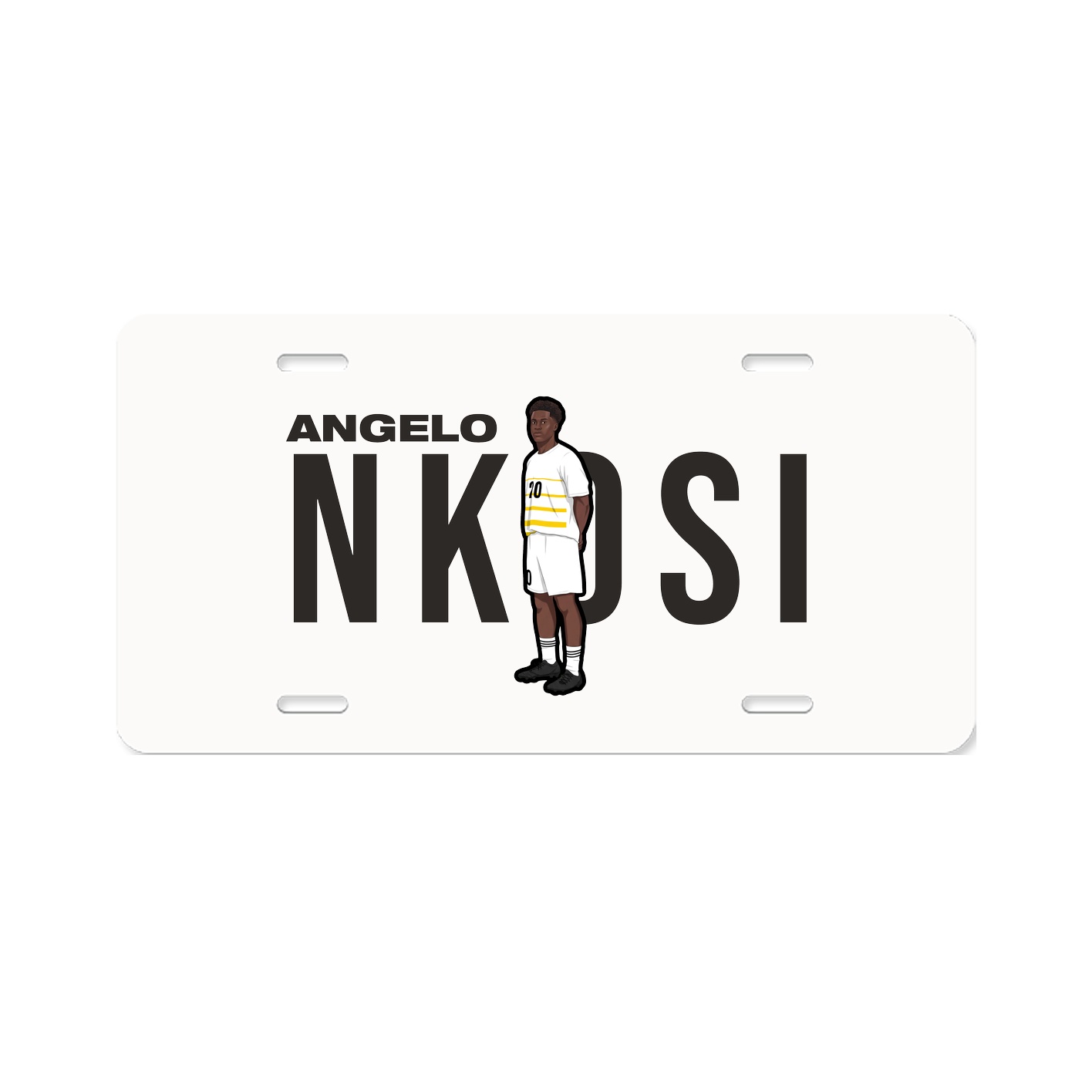 License Plate — Player Name in Classic