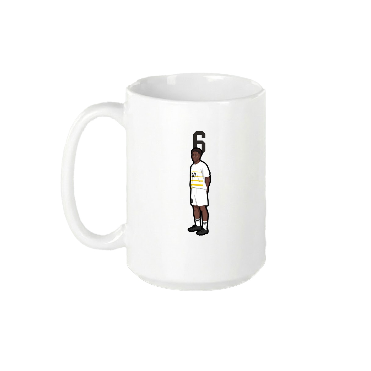 15oz Coffee Mug — Number Top in White
