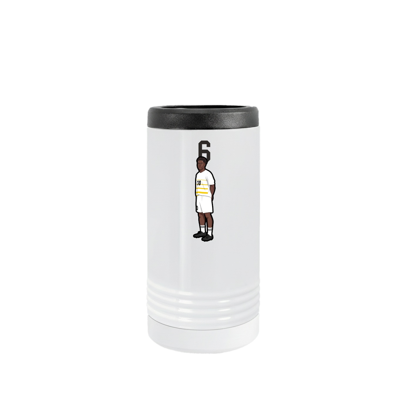 Slim Beverage Holder — Number Top in White