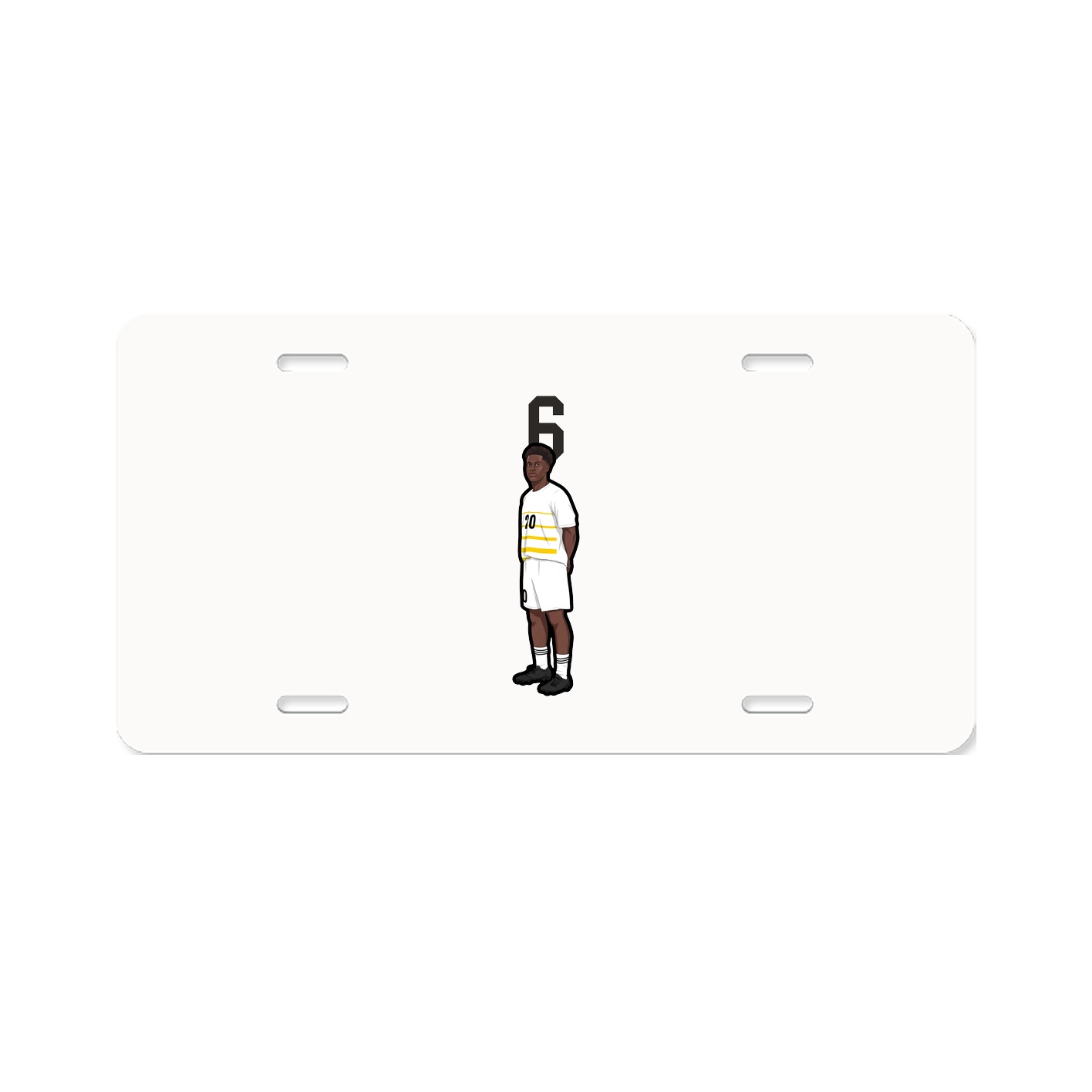 License Plate — Number Top in Classic