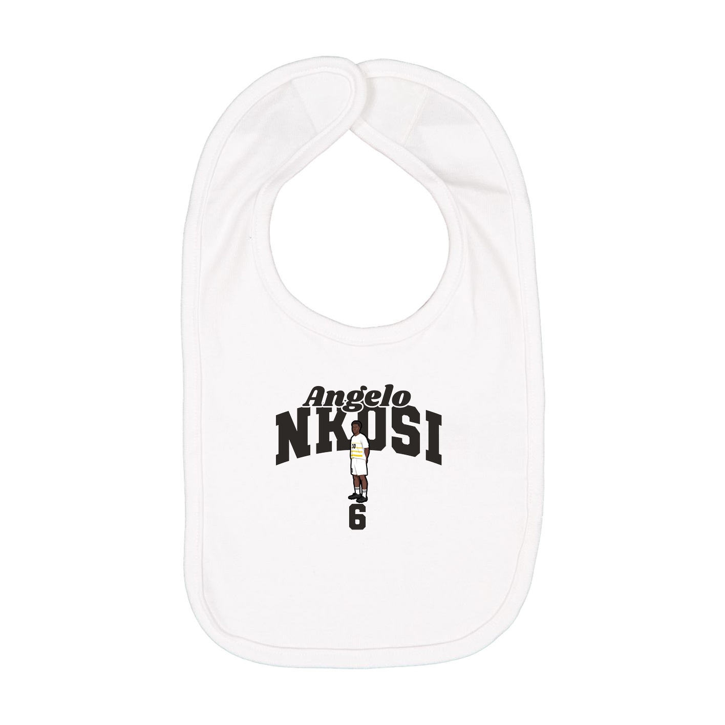 Infant Bib — Signature Arch in White