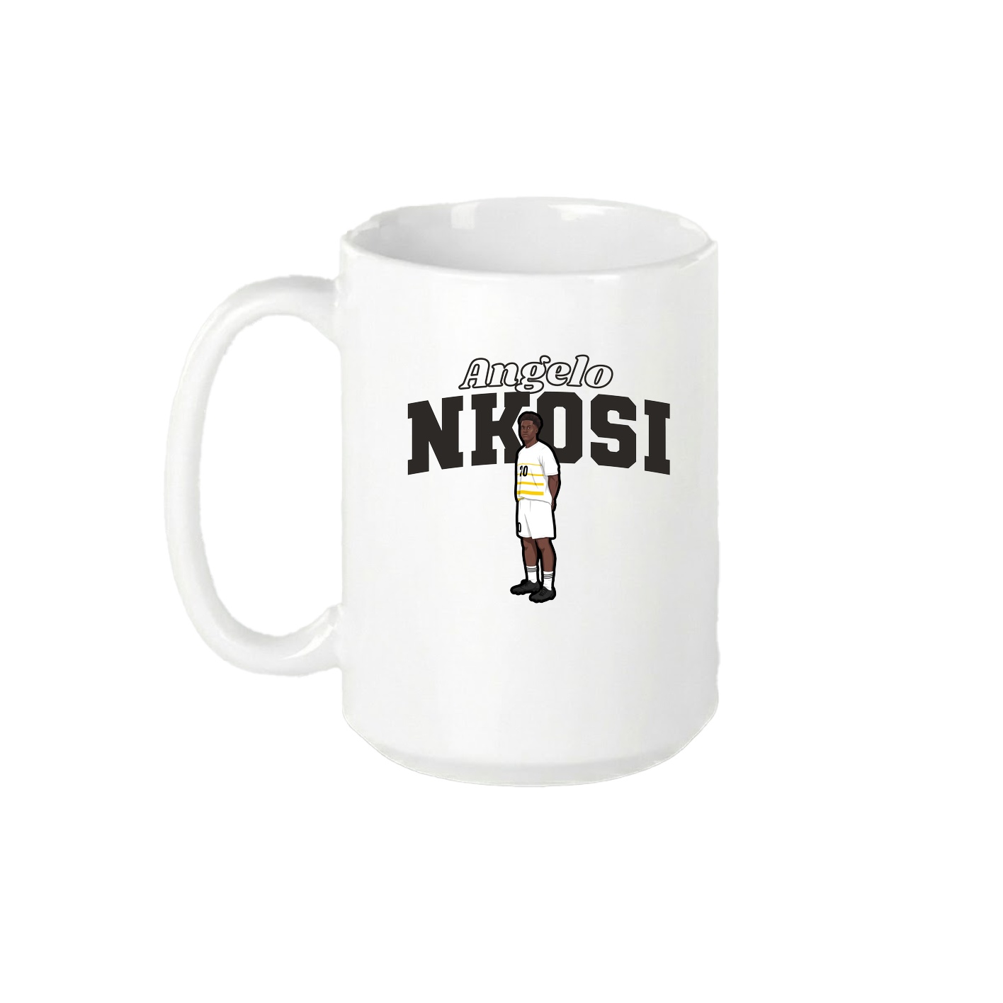 15oz Coffee Mug — Name Arch in White
