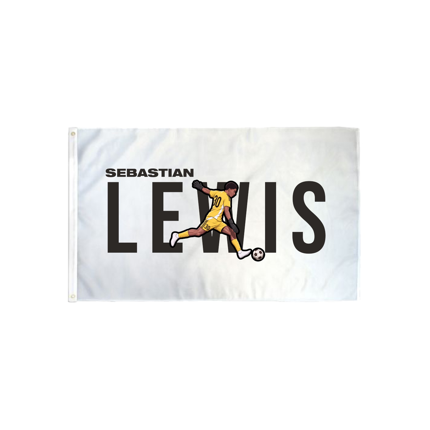 3x5 Flag — Player Name in Classic