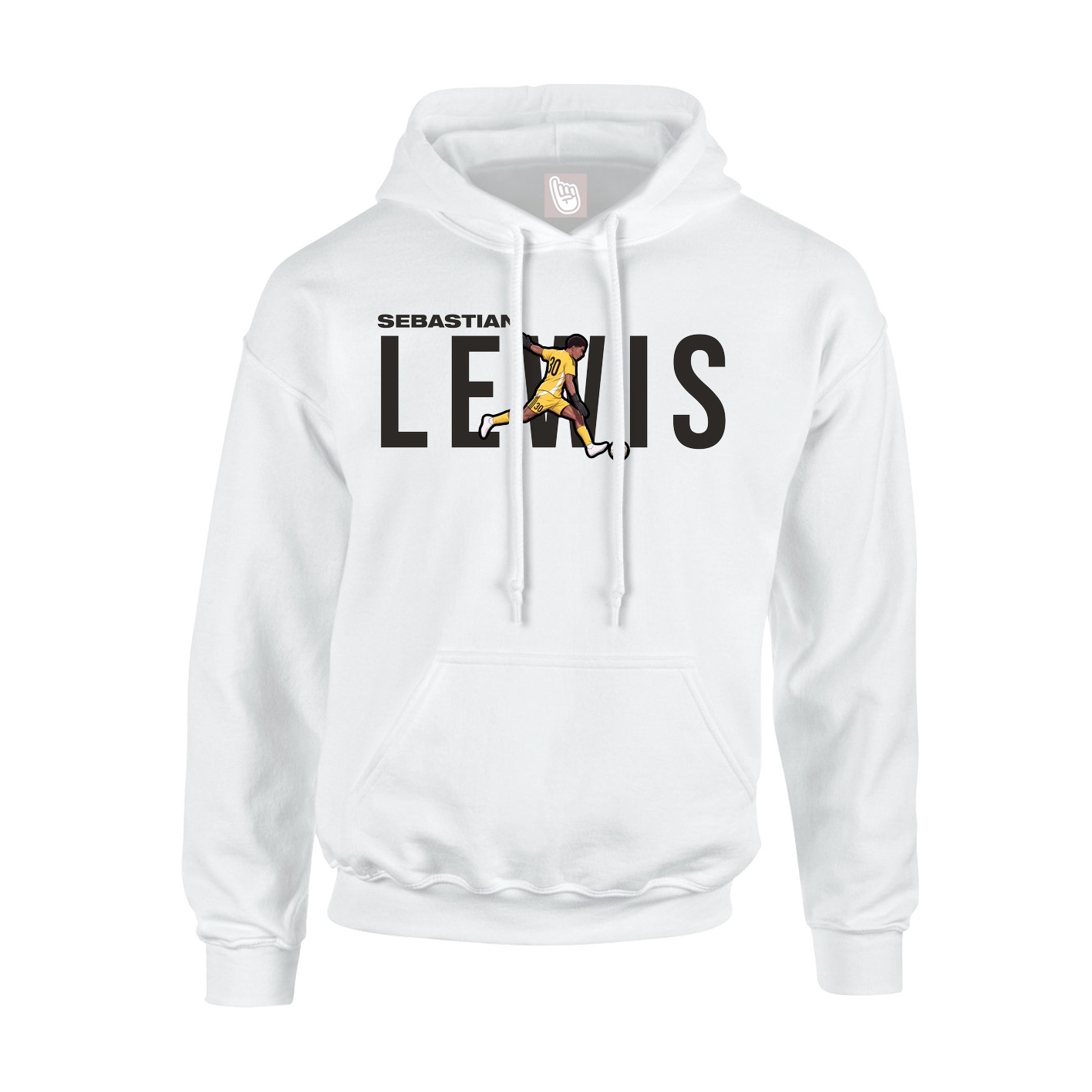 Youth Hoodie — Player Name in White