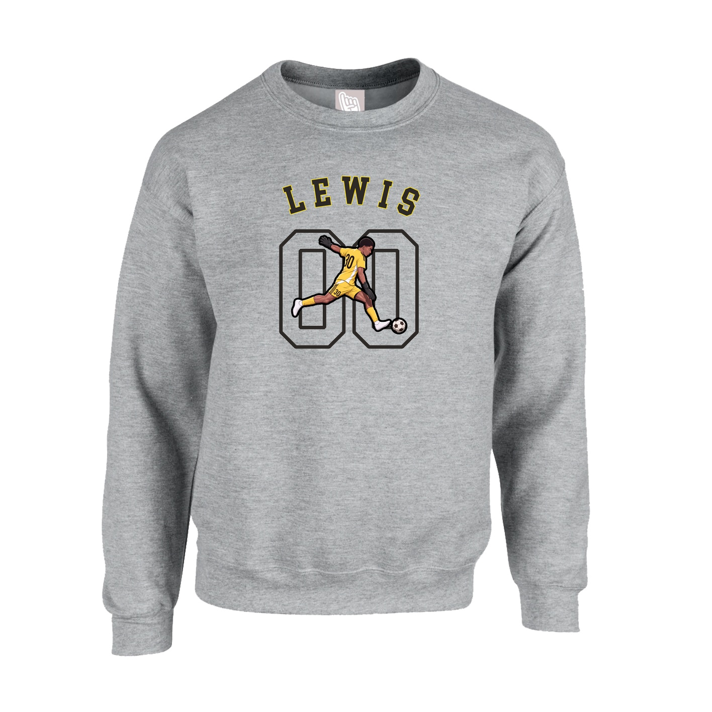 Fleece Crew — Shirsey Arch in Grey