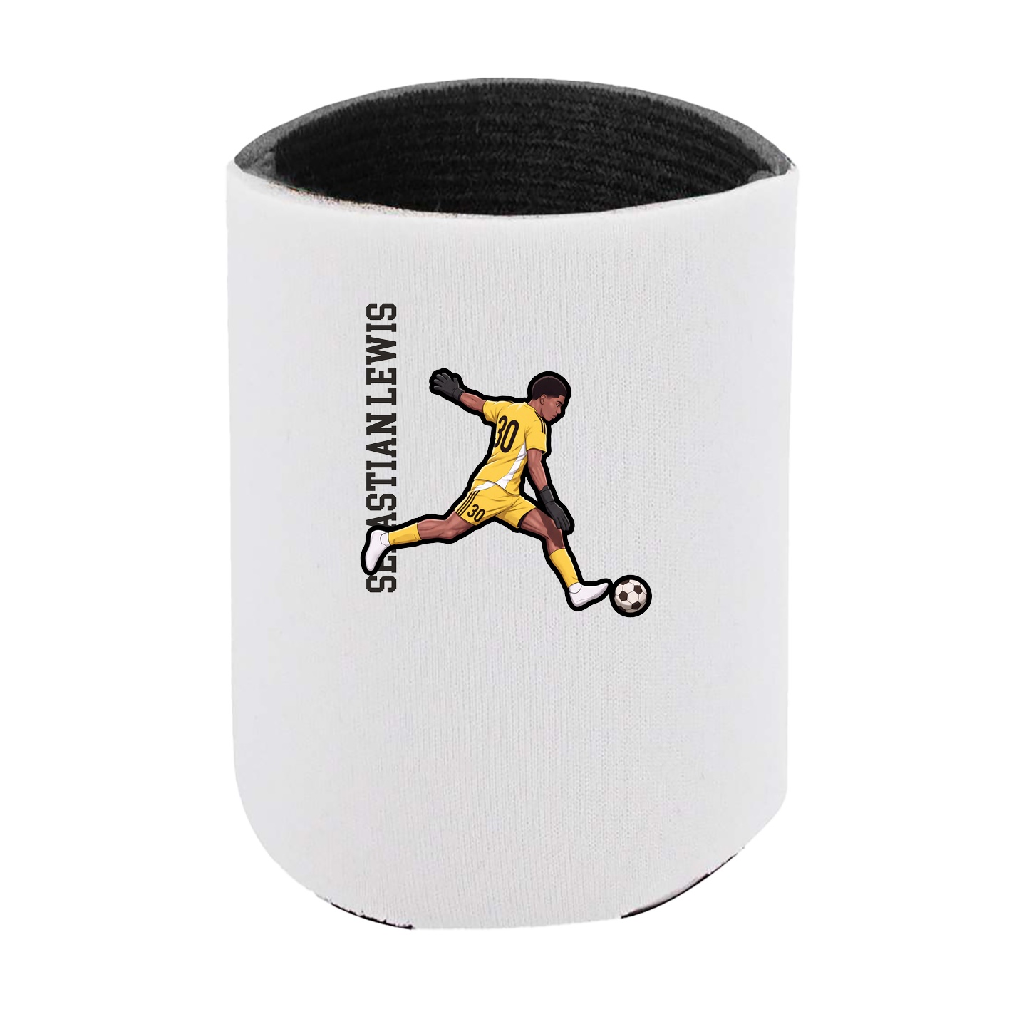 Can Holder — Name Vertical in White