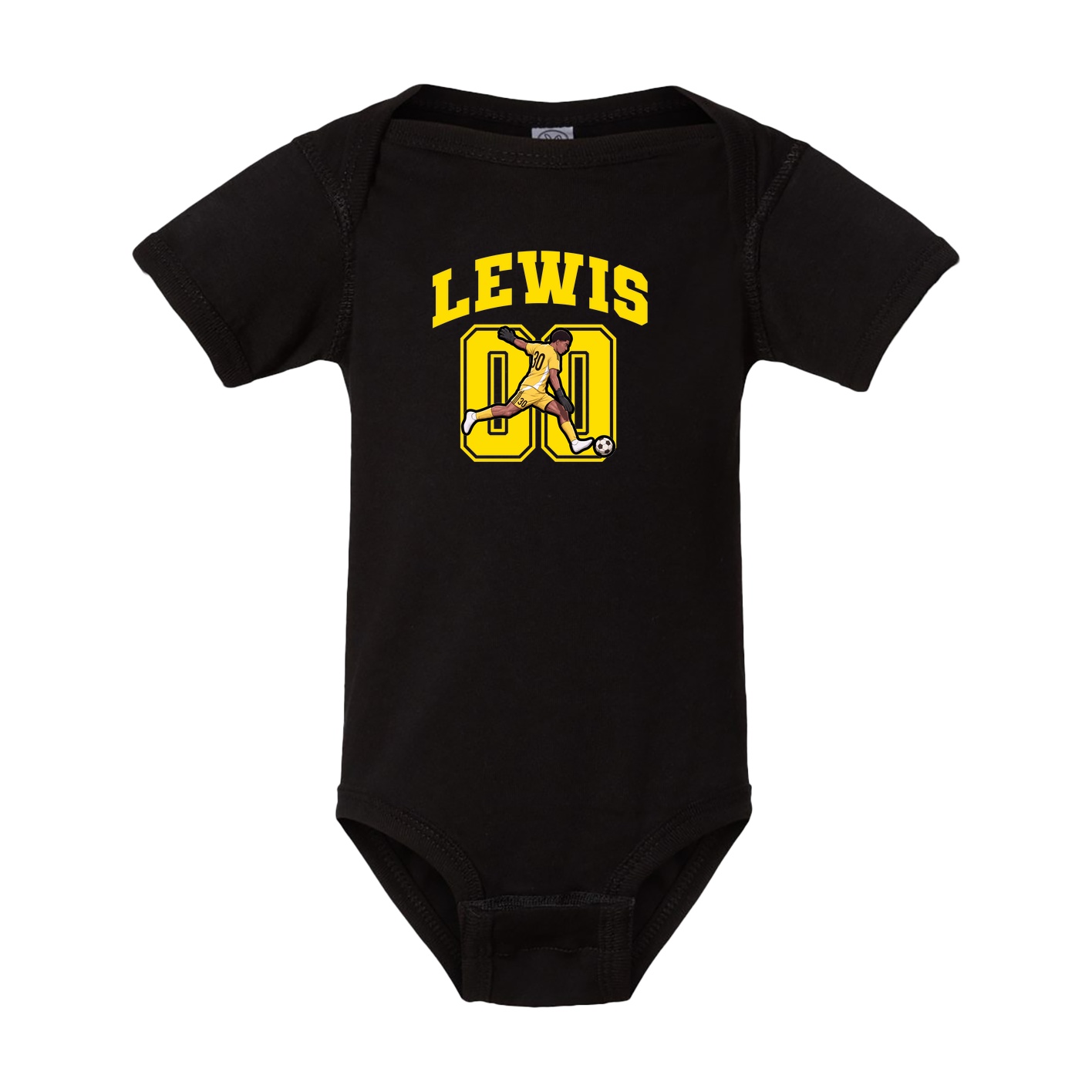 Baby Onesie — Number in Black