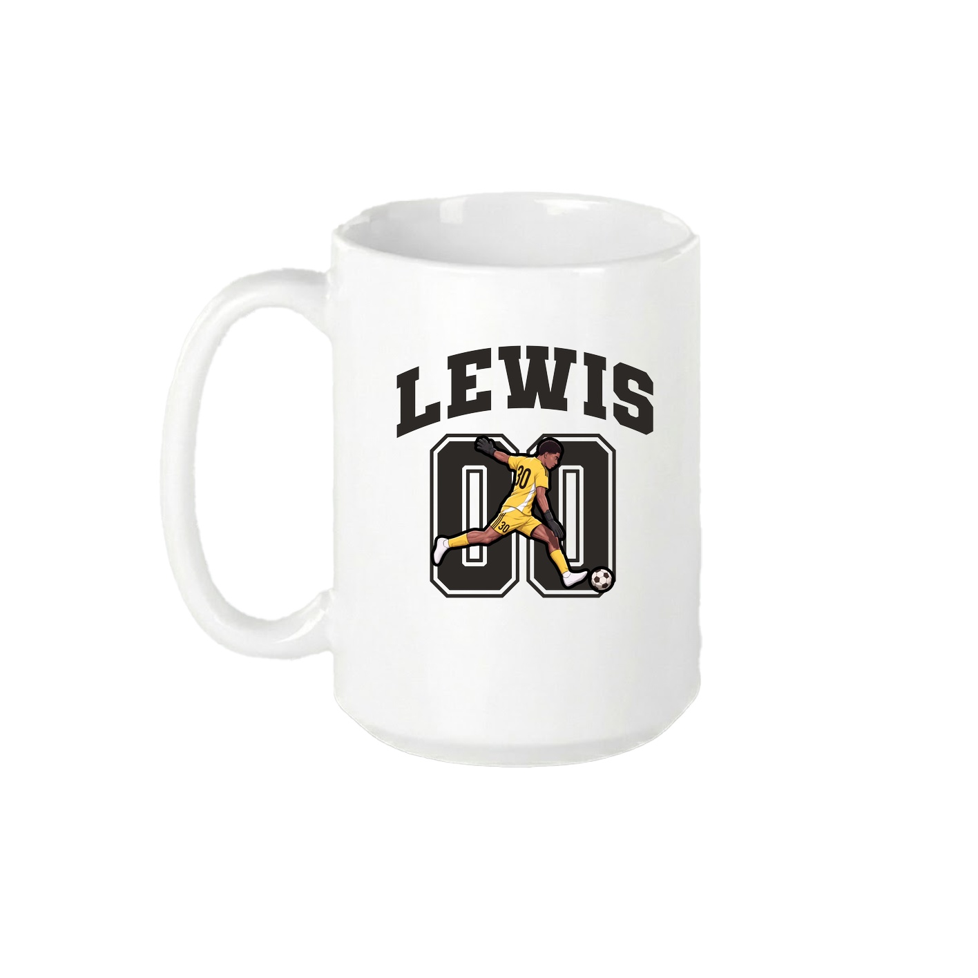 15oz Coffee Mug — Number in White