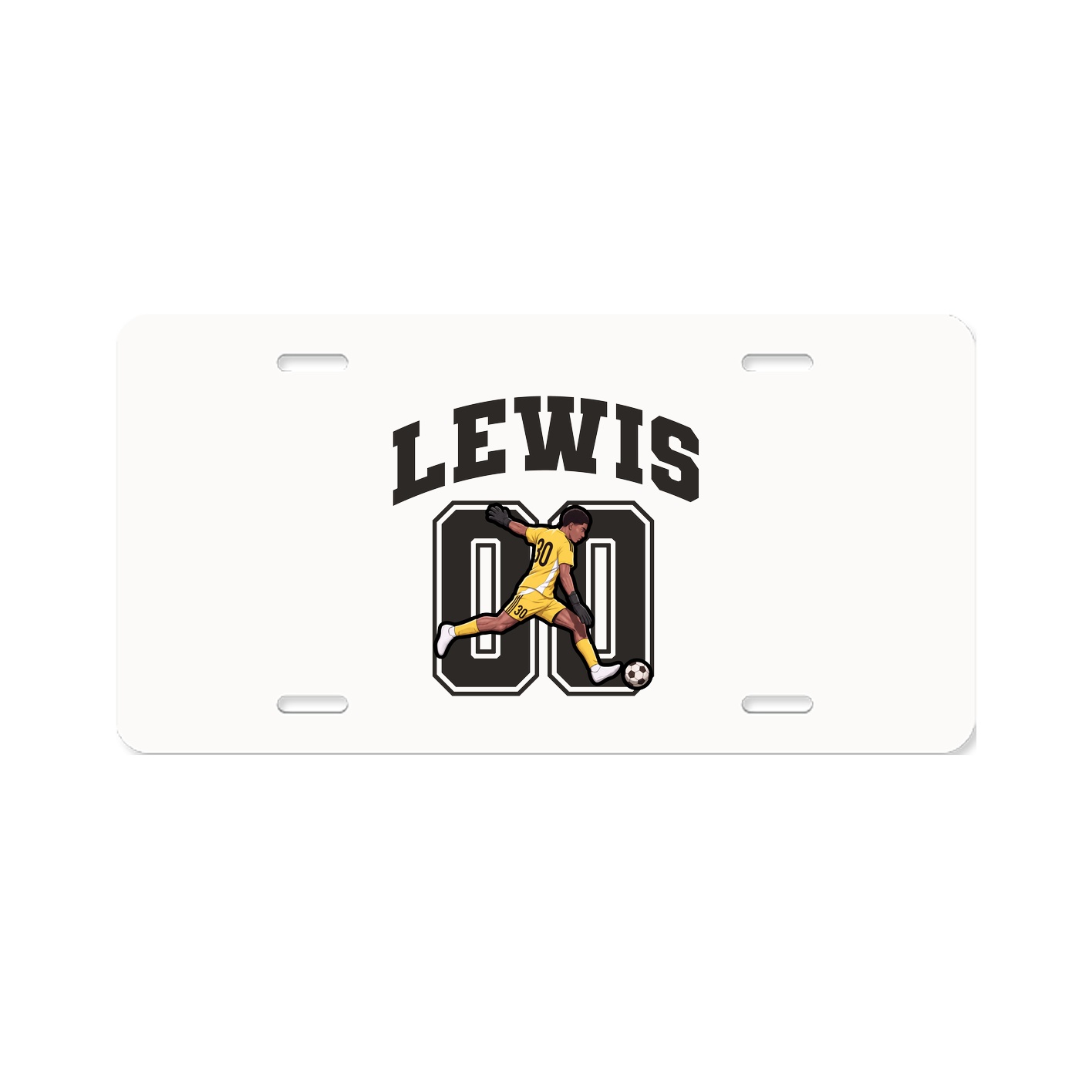 License Plate — Number in Classic