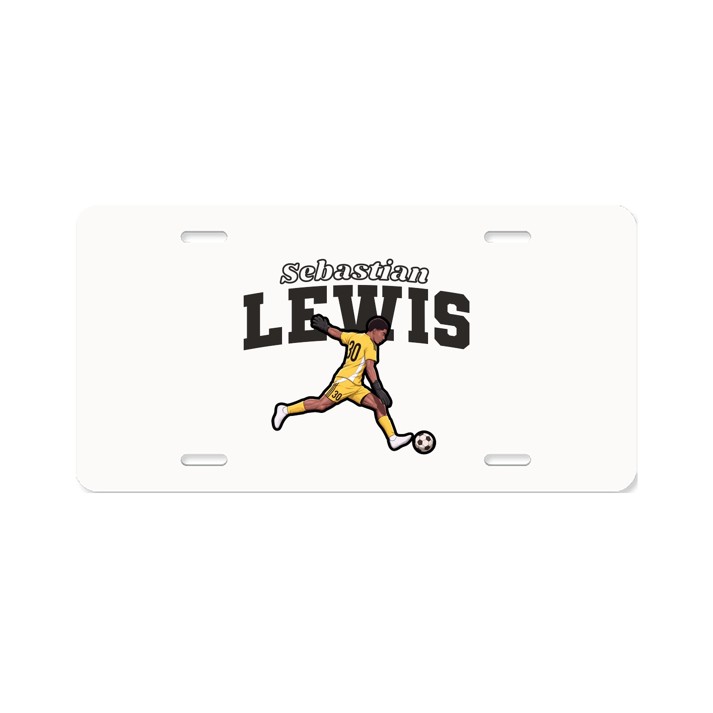License Plate — Name Arch in Classic