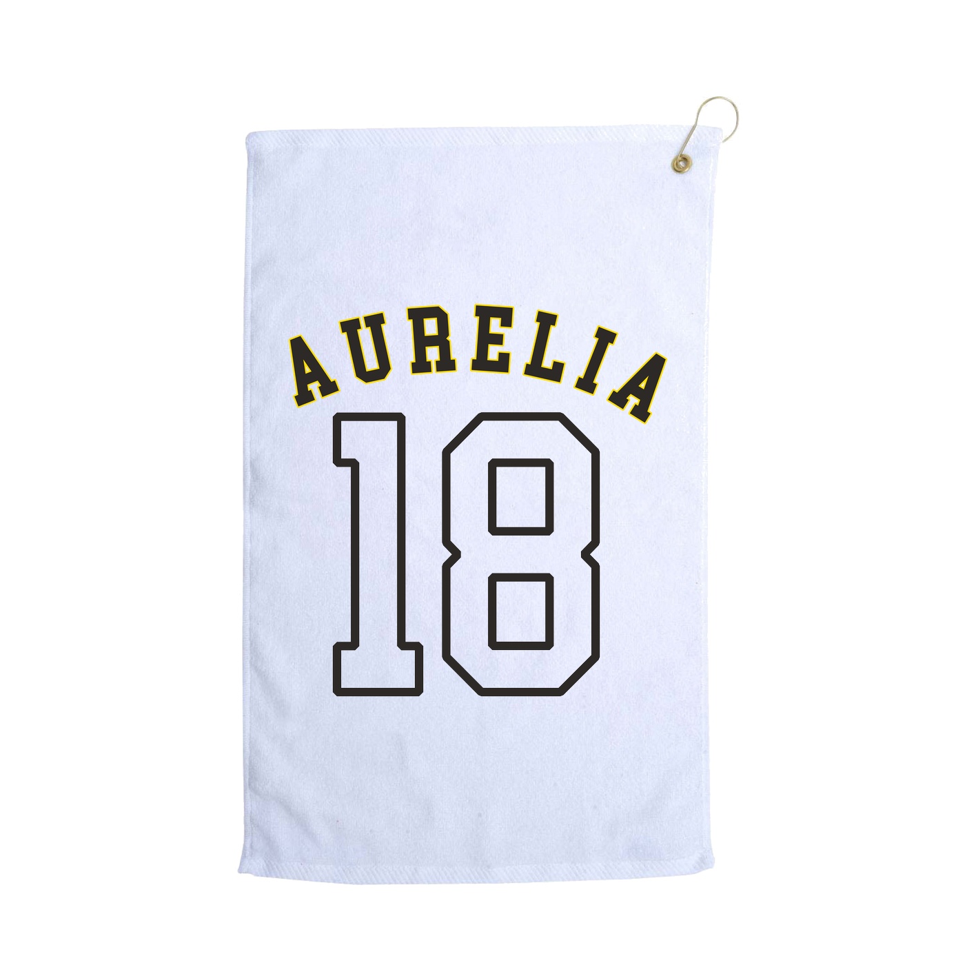 Golf Towel — Shirsey Arch in White