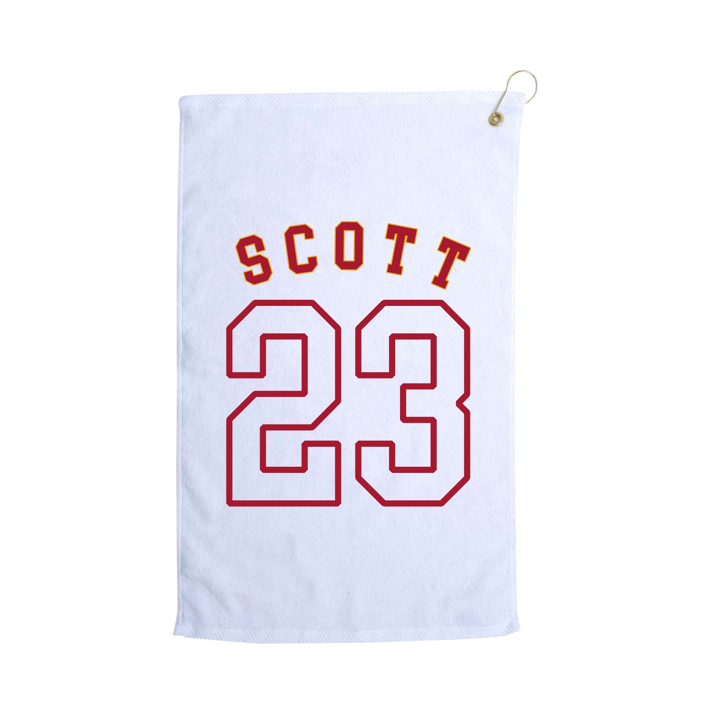 Golf Towel — Shirsey Arch in White