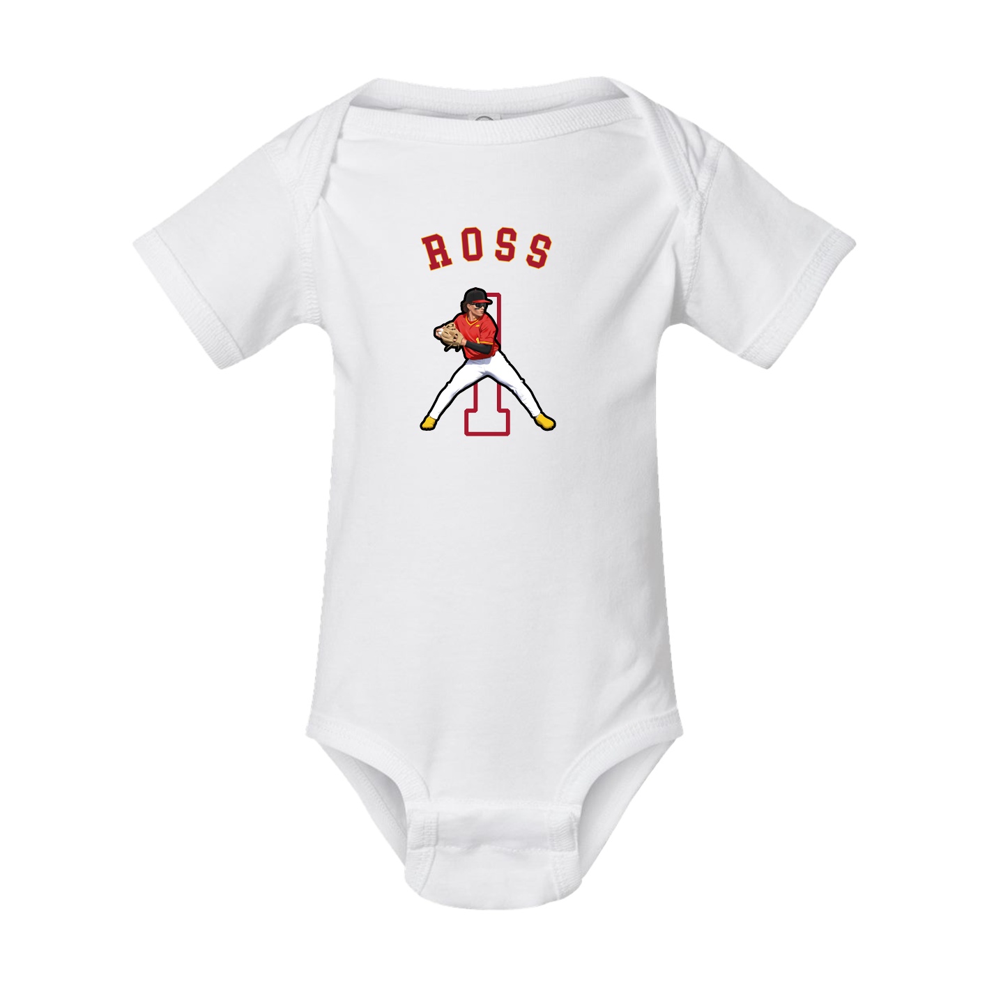 Baby Onesie — Shirsey Arch in White