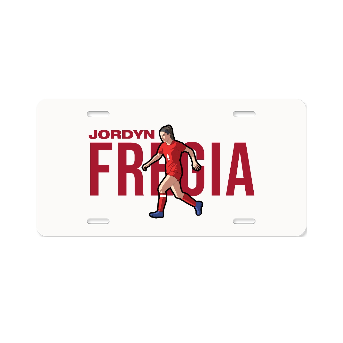 License Plate — Player Name in Classic