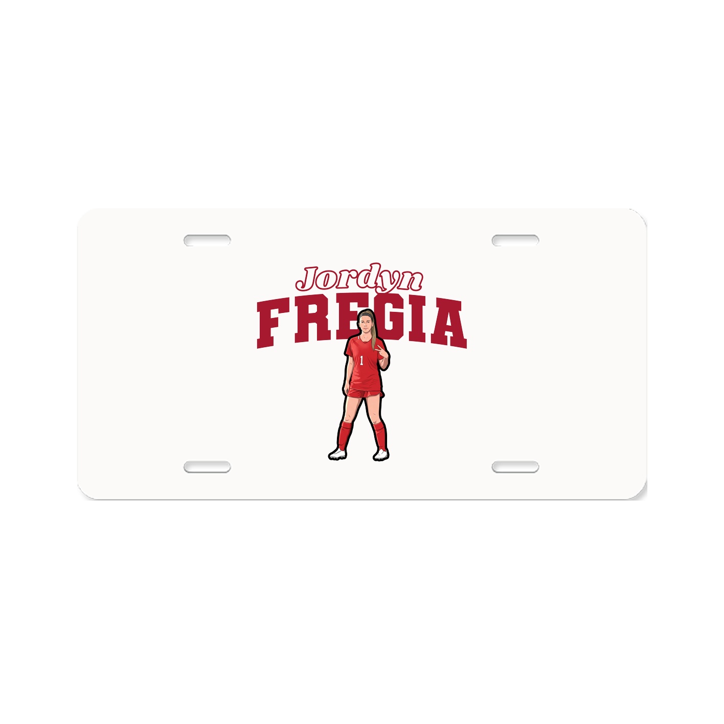 License Plate — Name Arch in Classic