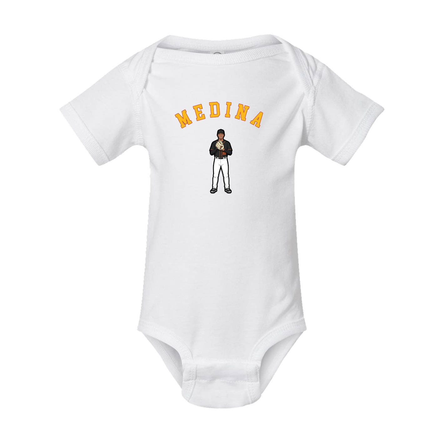 Baby Onesie — Shirsey Arch in White
