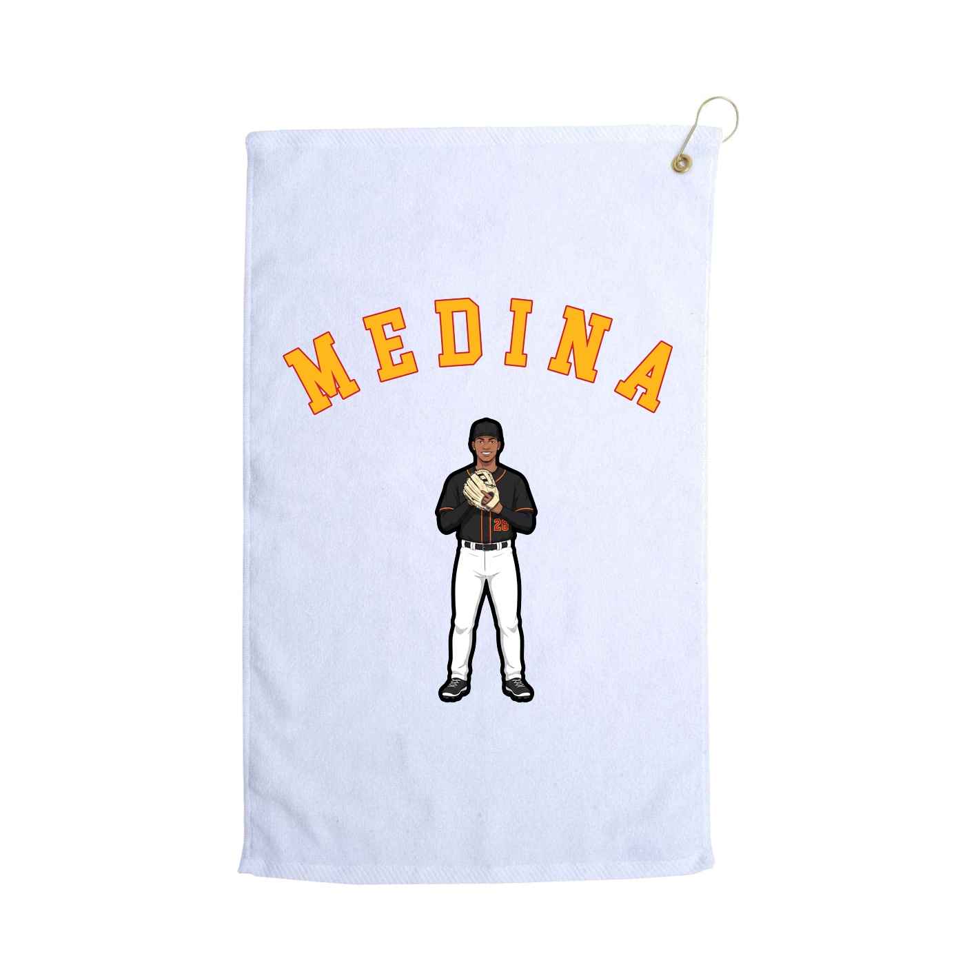 Golf Towel — Shirsey Arch in White