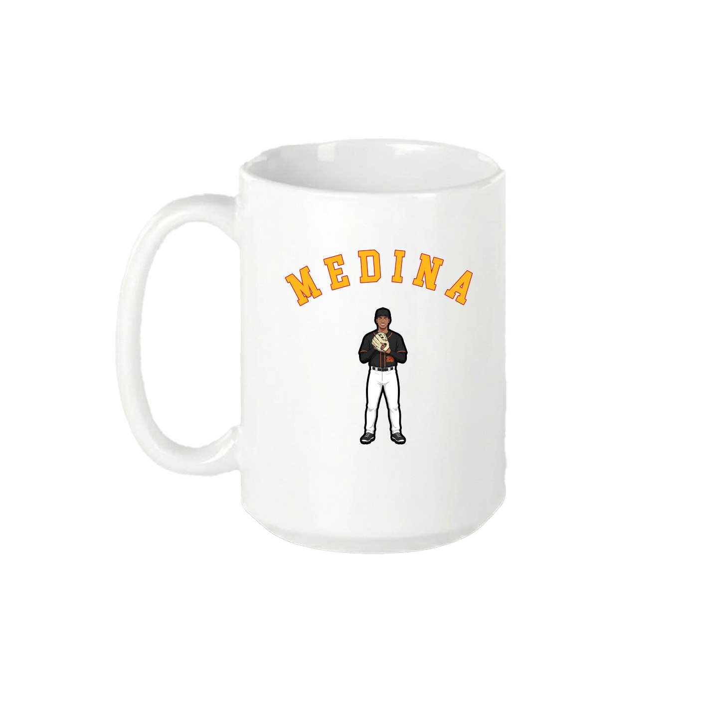 15oz Coffee Mug — Shirsey Arch in White
