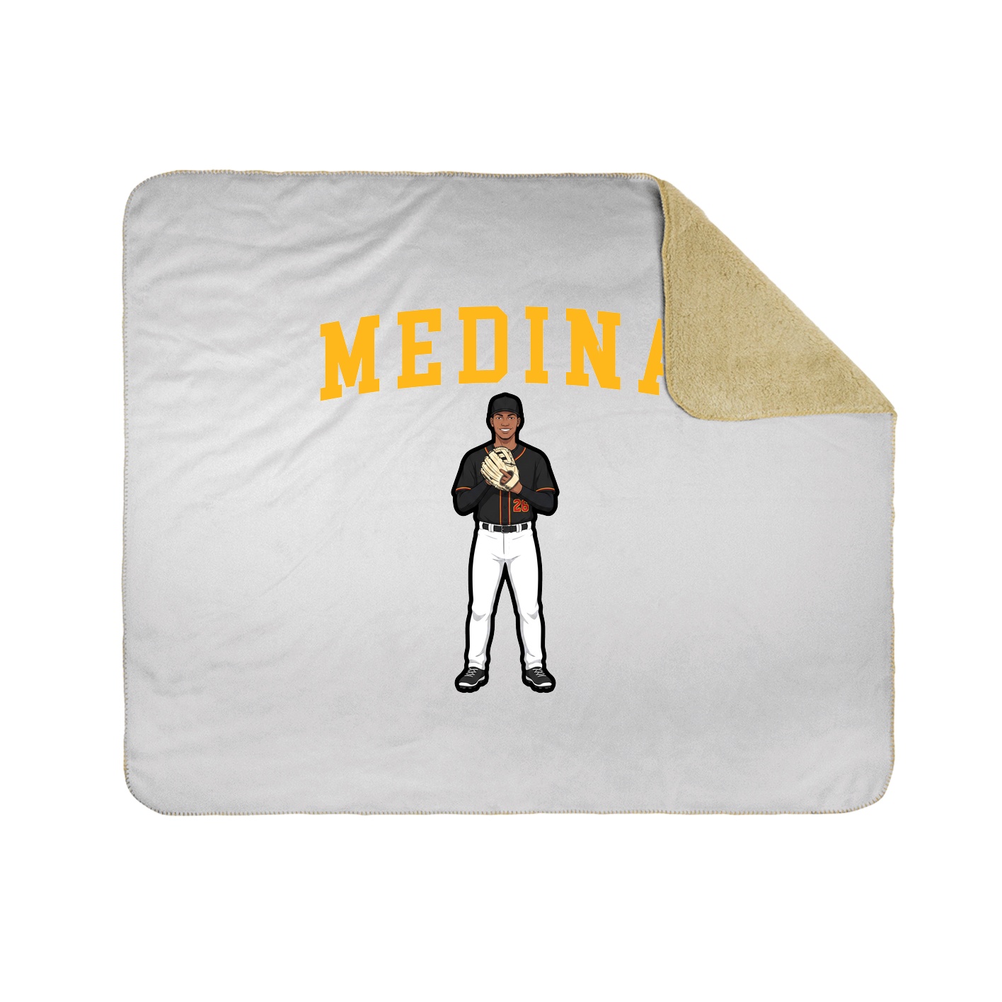 Throw Blanket — Shirsey in White
