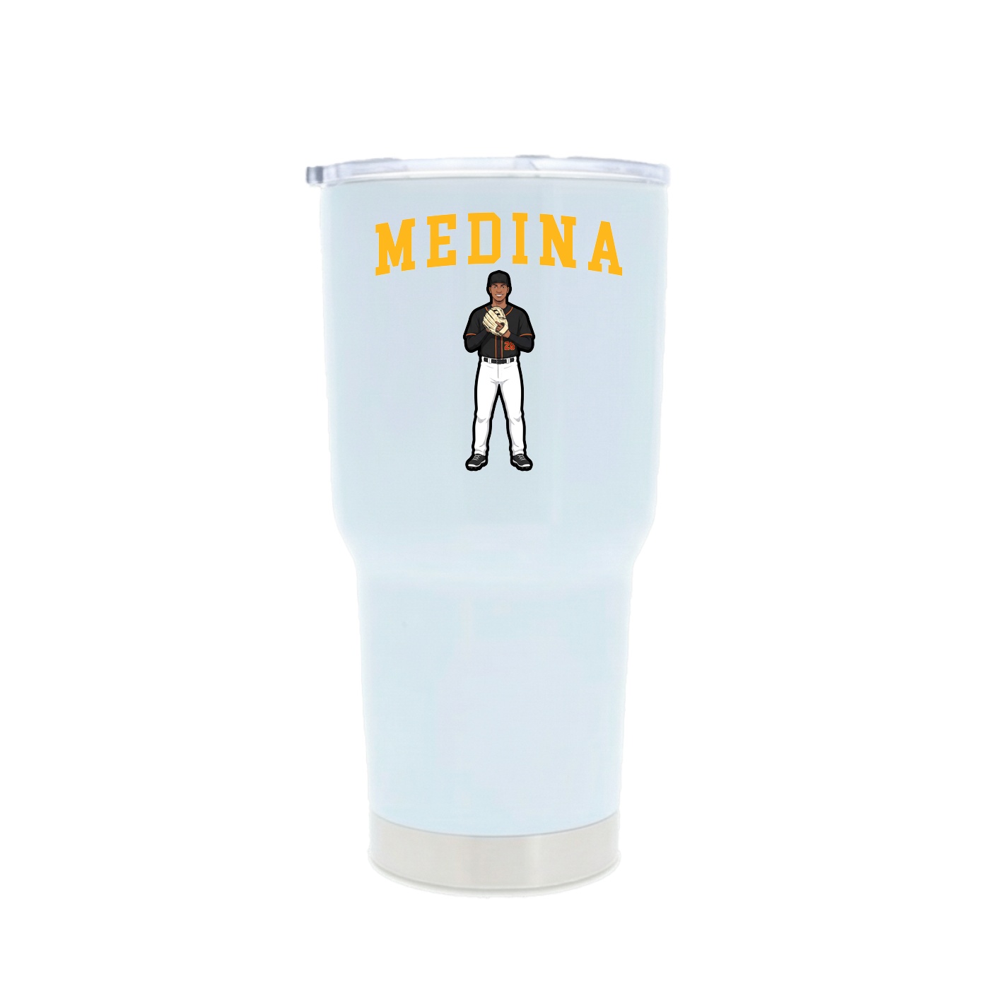 30oz Stainless Steel Tumbler — Shirsey in White