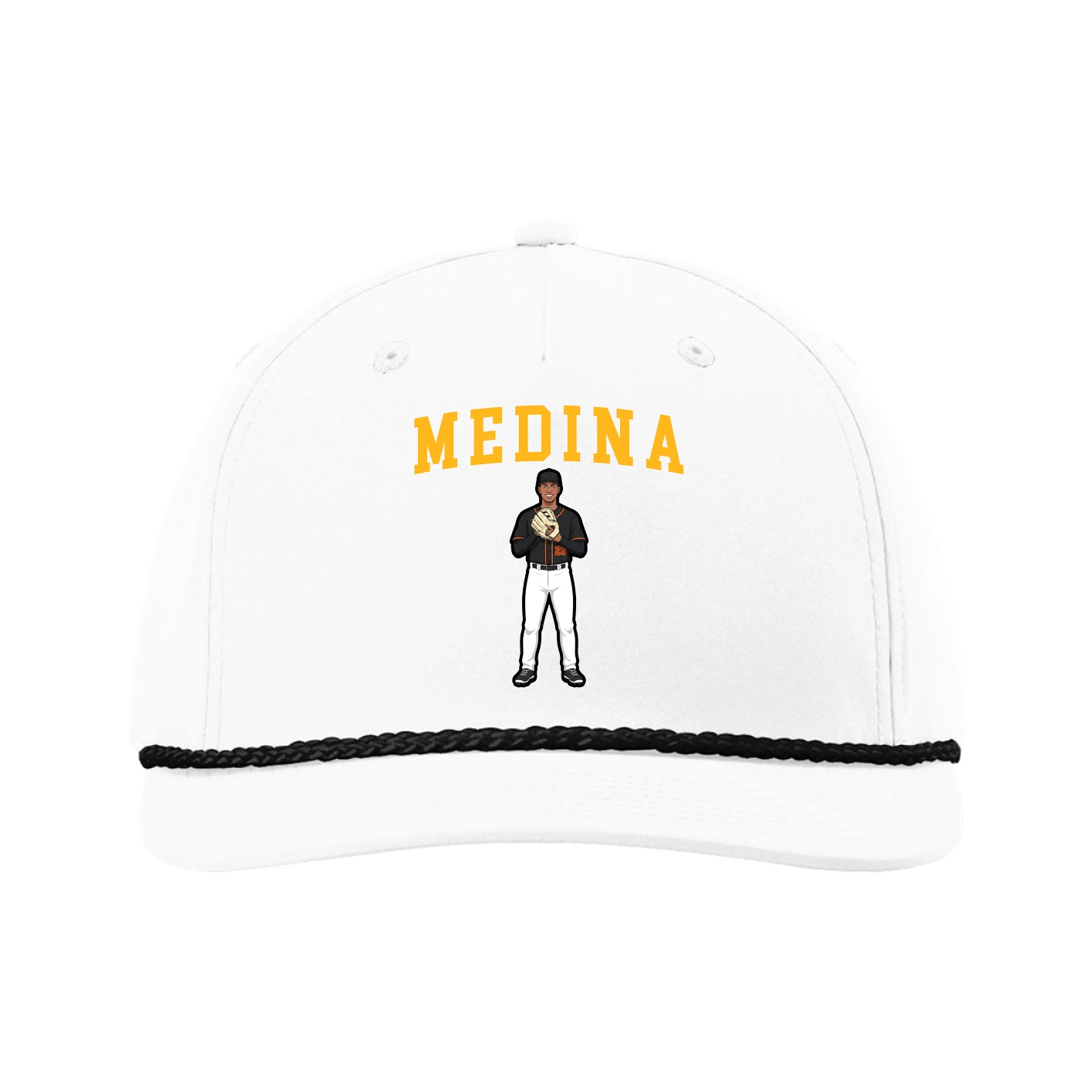 Five-Panel Classic Rope Cap — Shirsey in White